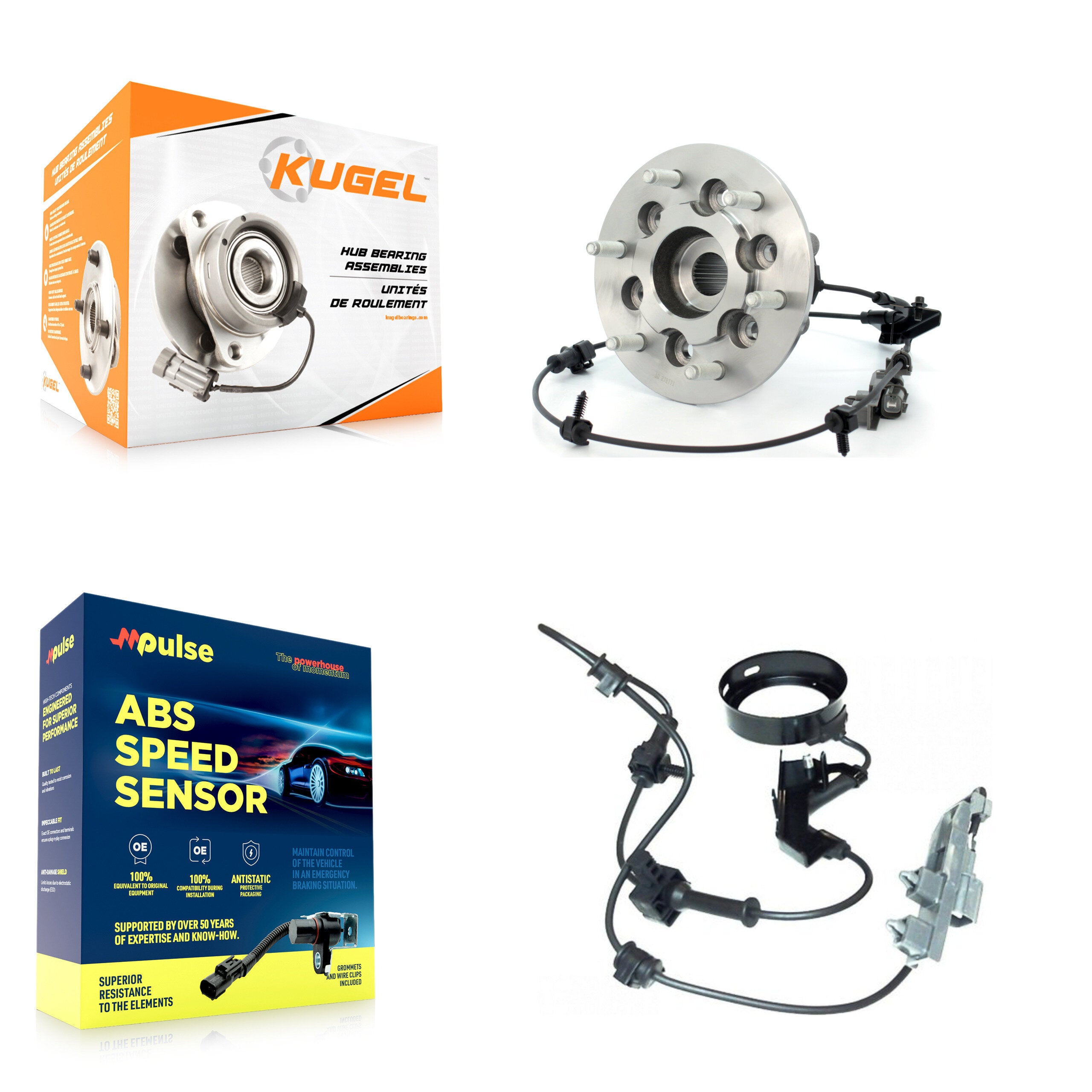 Kugel K7S-101713 Wheel Bearing and Hub Assembly for 2004-2008 Chevrolet Colorado, GMC Canyon, Isuzu i-370 - Front Right product image