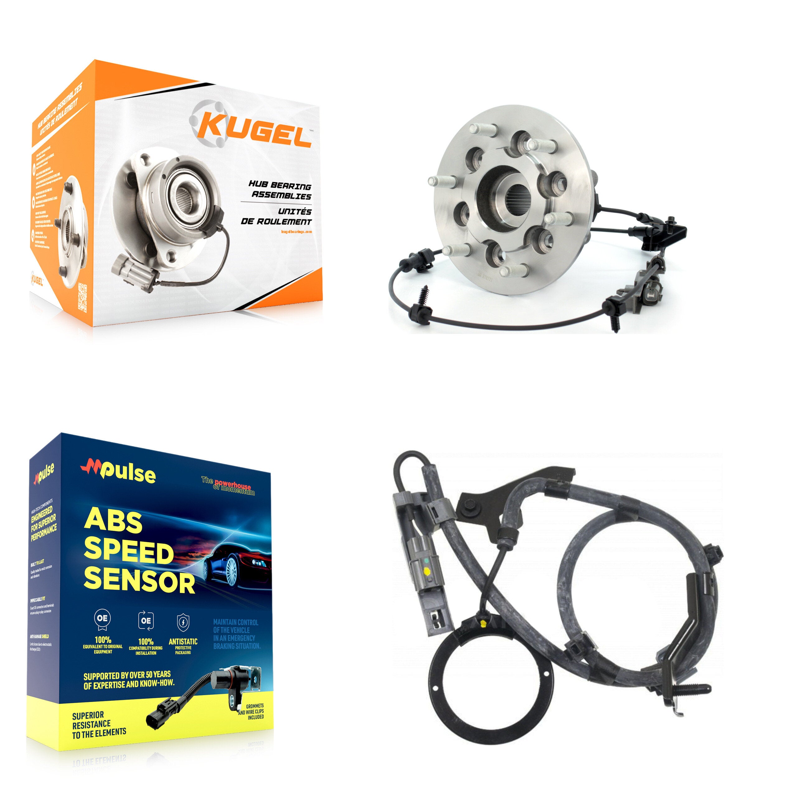 Kugel K7S-101716 Wheel Bearing and Hub Assembly for 2004-2007 Chevrolet Colorado, GMC Canyon - Front Right product image