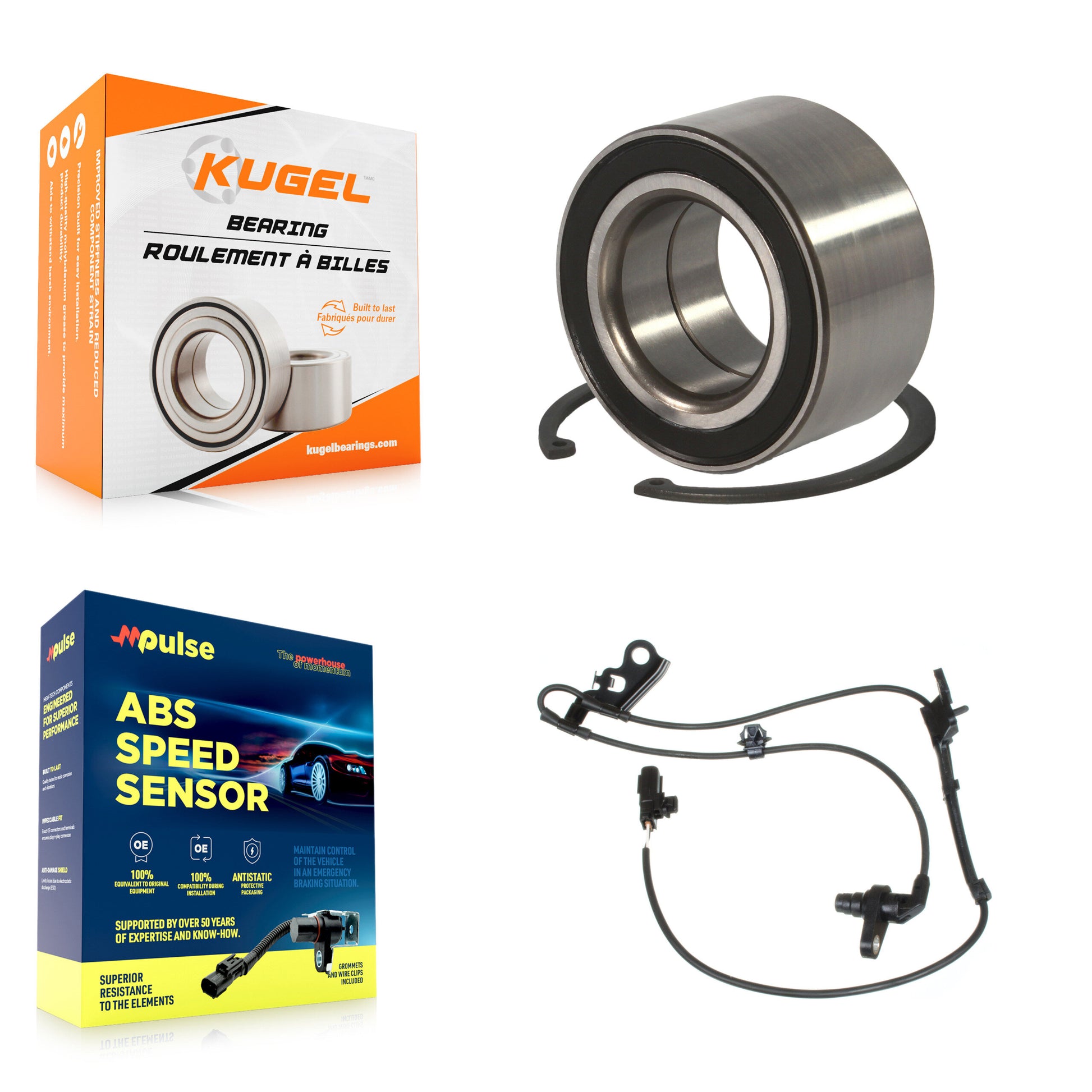 Kugel K7S-102106 Wheel Bearing for 2009-2013 Pontiac Vibe, Toyota Matrix - Front product image