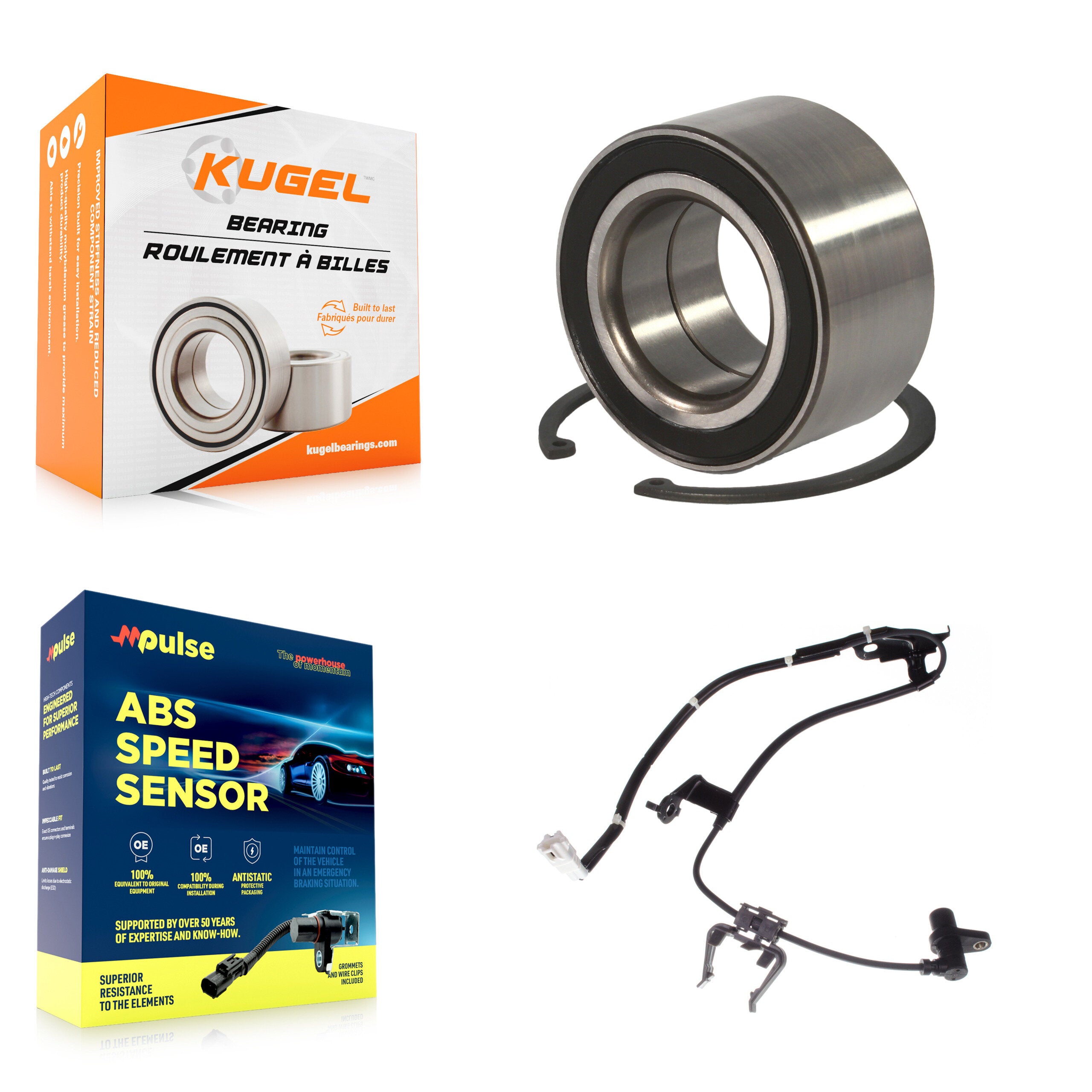 Kugel K7S-102114 Wheel Bearing for 2003-2009 Lexus RX350, Toyota Highlander, Lexus RX400h & more - Front product image
