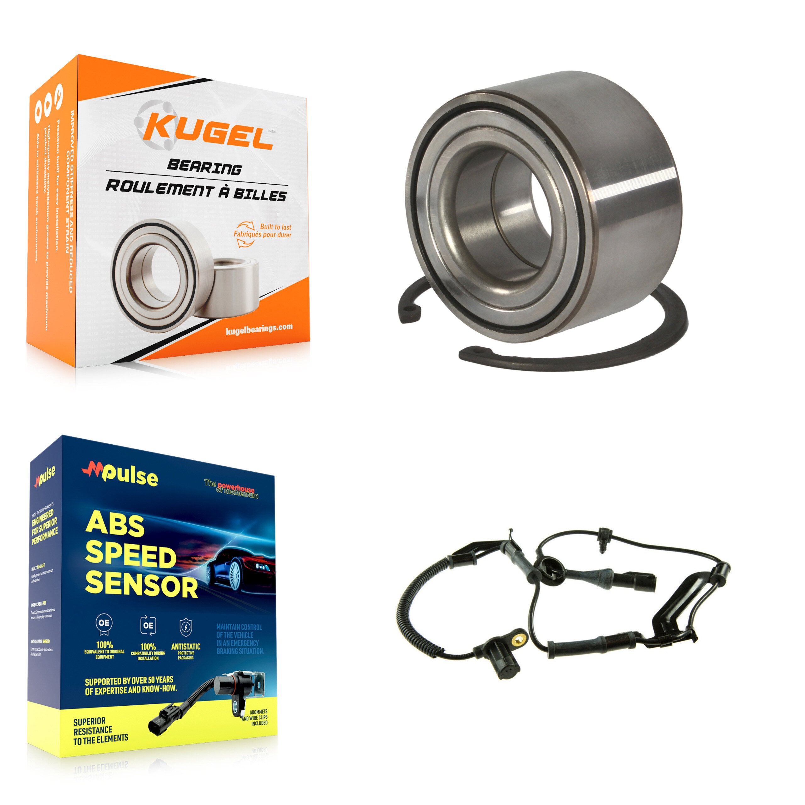 Kugel K7S-102127 Wheel Bearing for 2004-2008 Mazda Tribute, Ford Escape, Mercury Mariner - Front product image