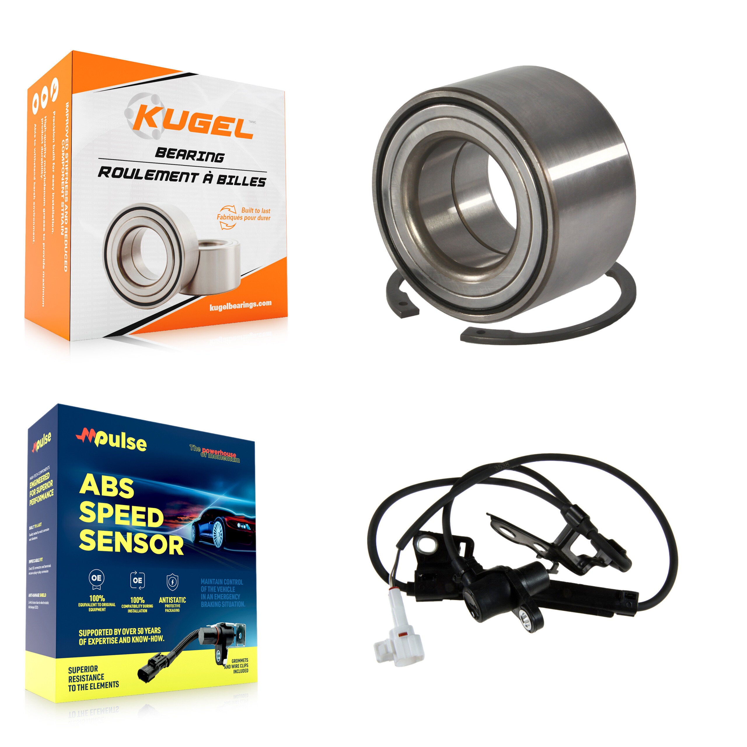 Kugel K7S-102136 Wheel Bearing for 2003-2008 Toyota Corolla, Pontiac Vibe, Toyota Matrix - Front product image