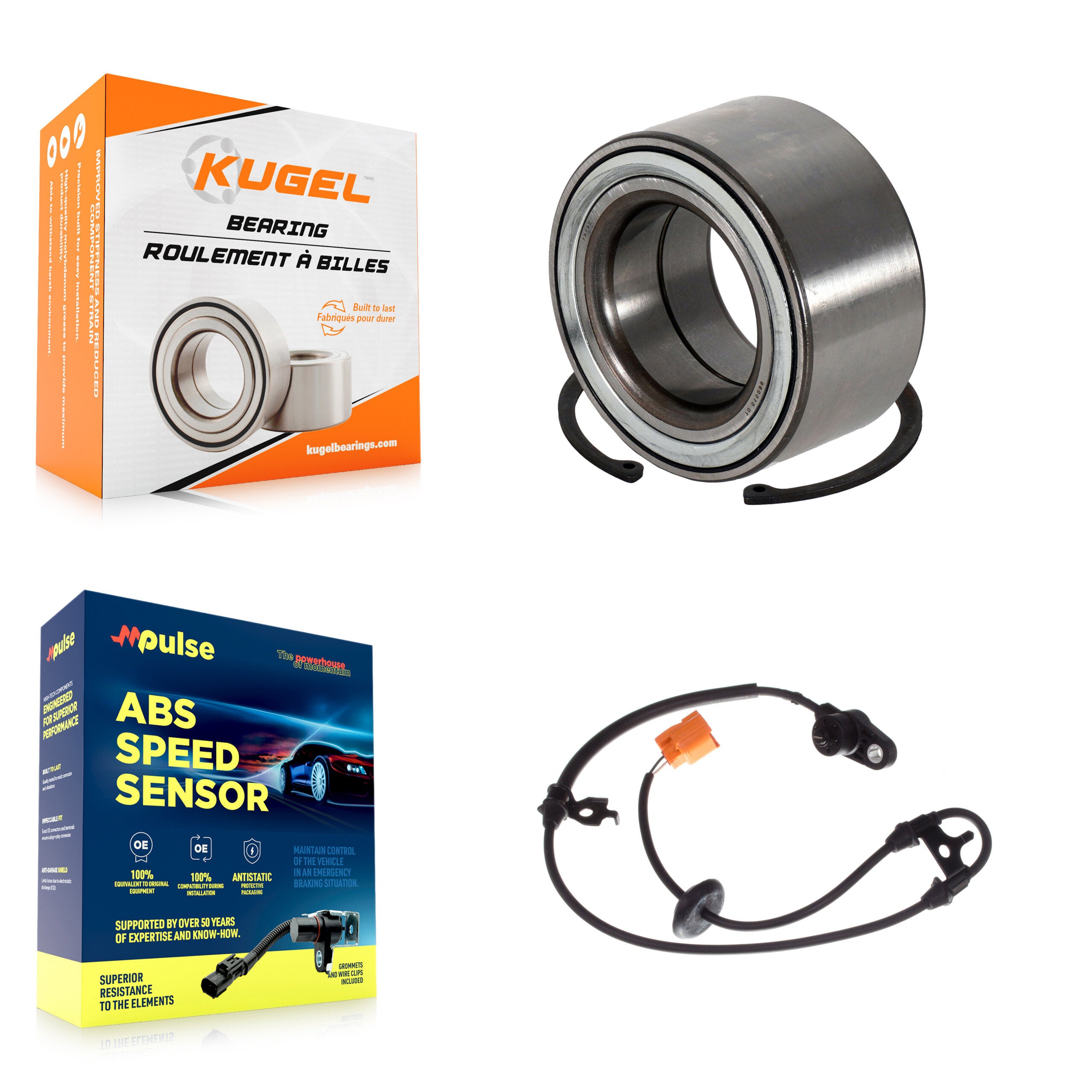 Kugel K7S-102183 Wheel Bearing for 2003-2006 Acura MDX, Honda Pilot - Front product image
