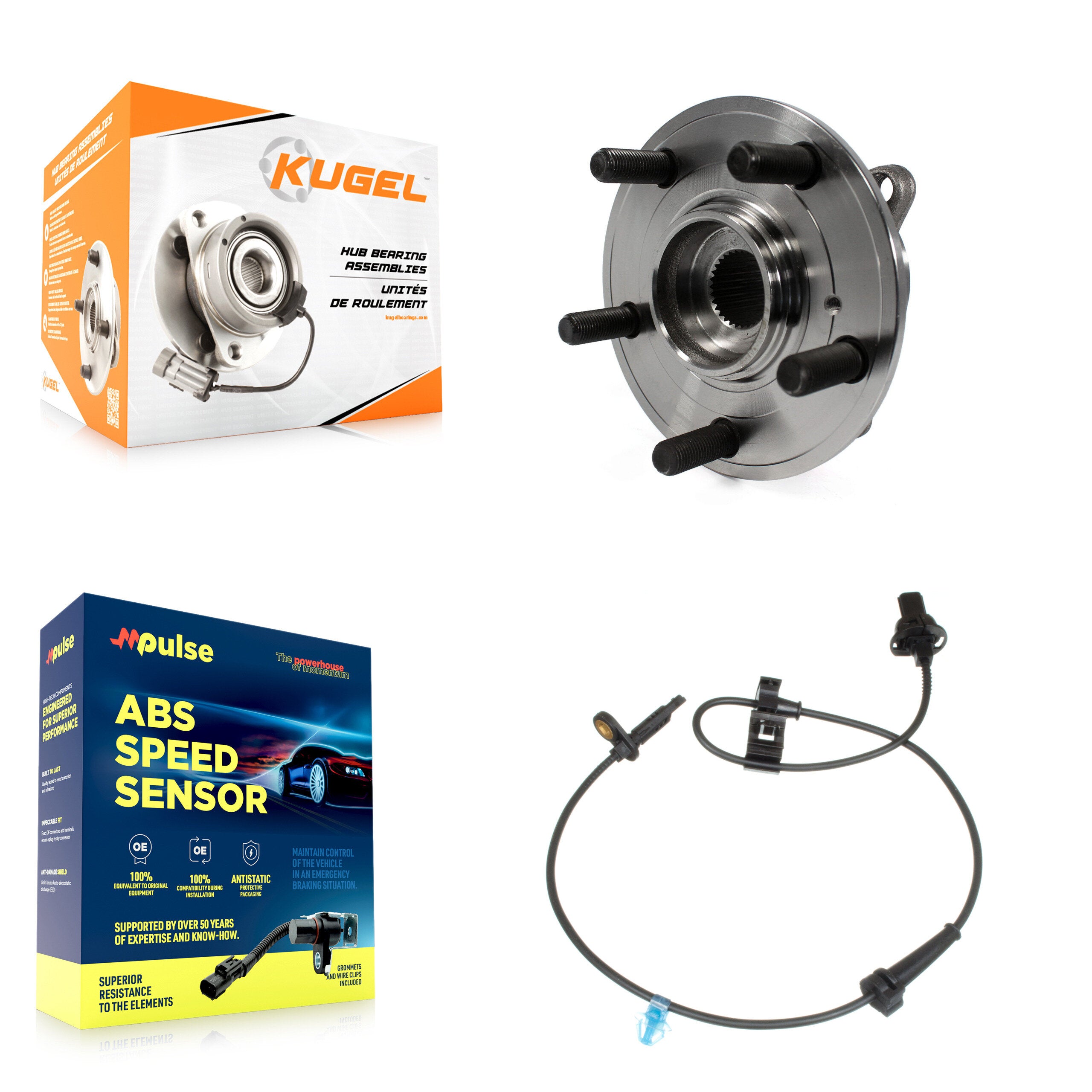 Kugel K7S-102230 Wheel Bearing and Hub Assembly for 2011-2017 Honda Odyssey - Front product image