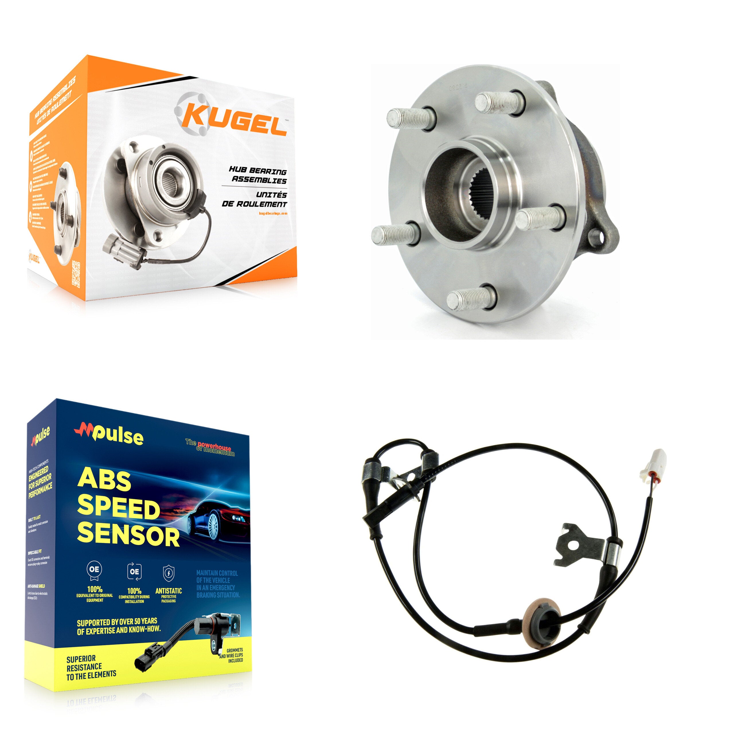 Kugel K7S-102232 Wheel Bearing and Hub Assembly for 2006-2013 Suzuki Grand Vitara - Front product image