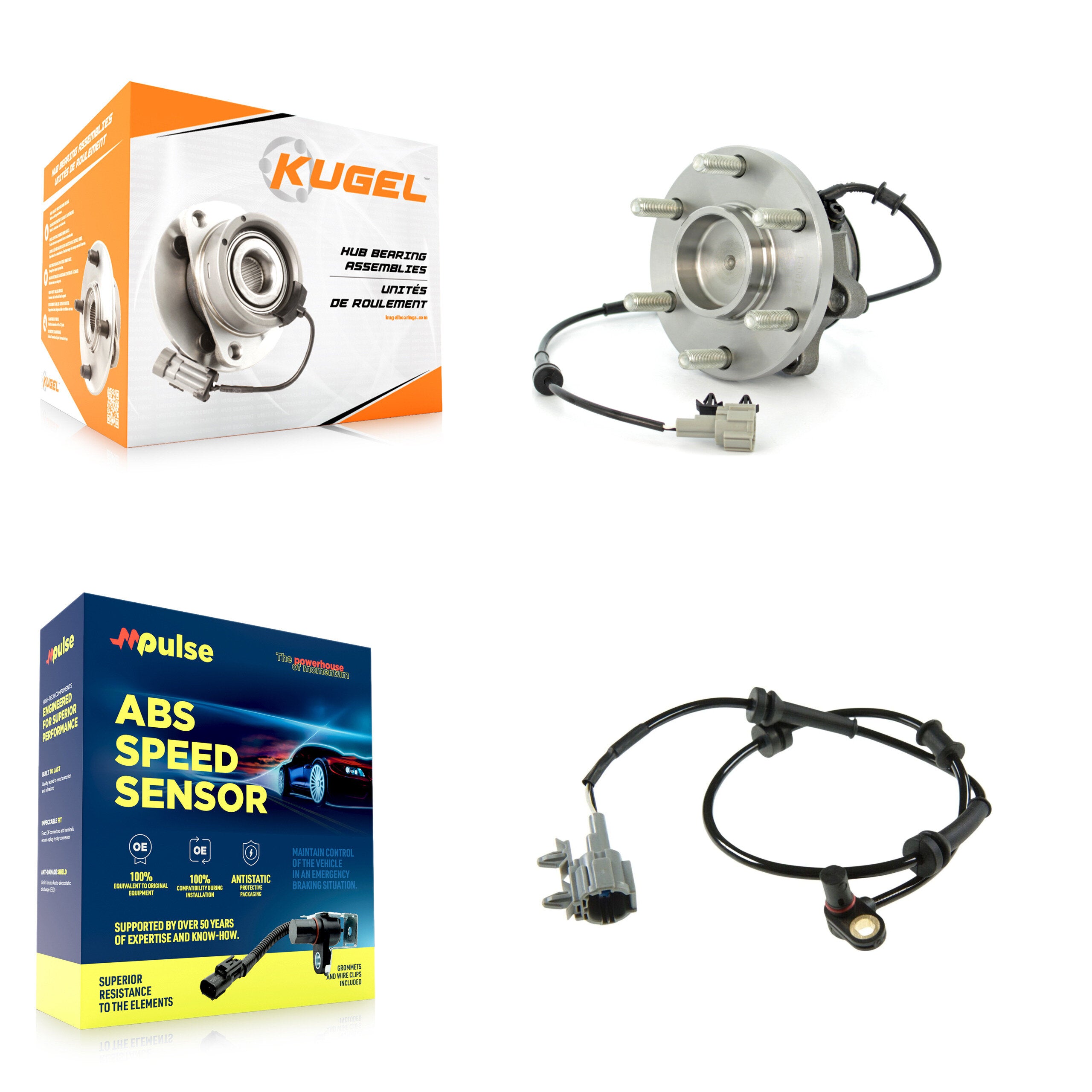 Kugel K7S-102261 Wheel Bearing and Hub Assembly for 2009-2020 Nissan Frontier, Suzuki Equator product image