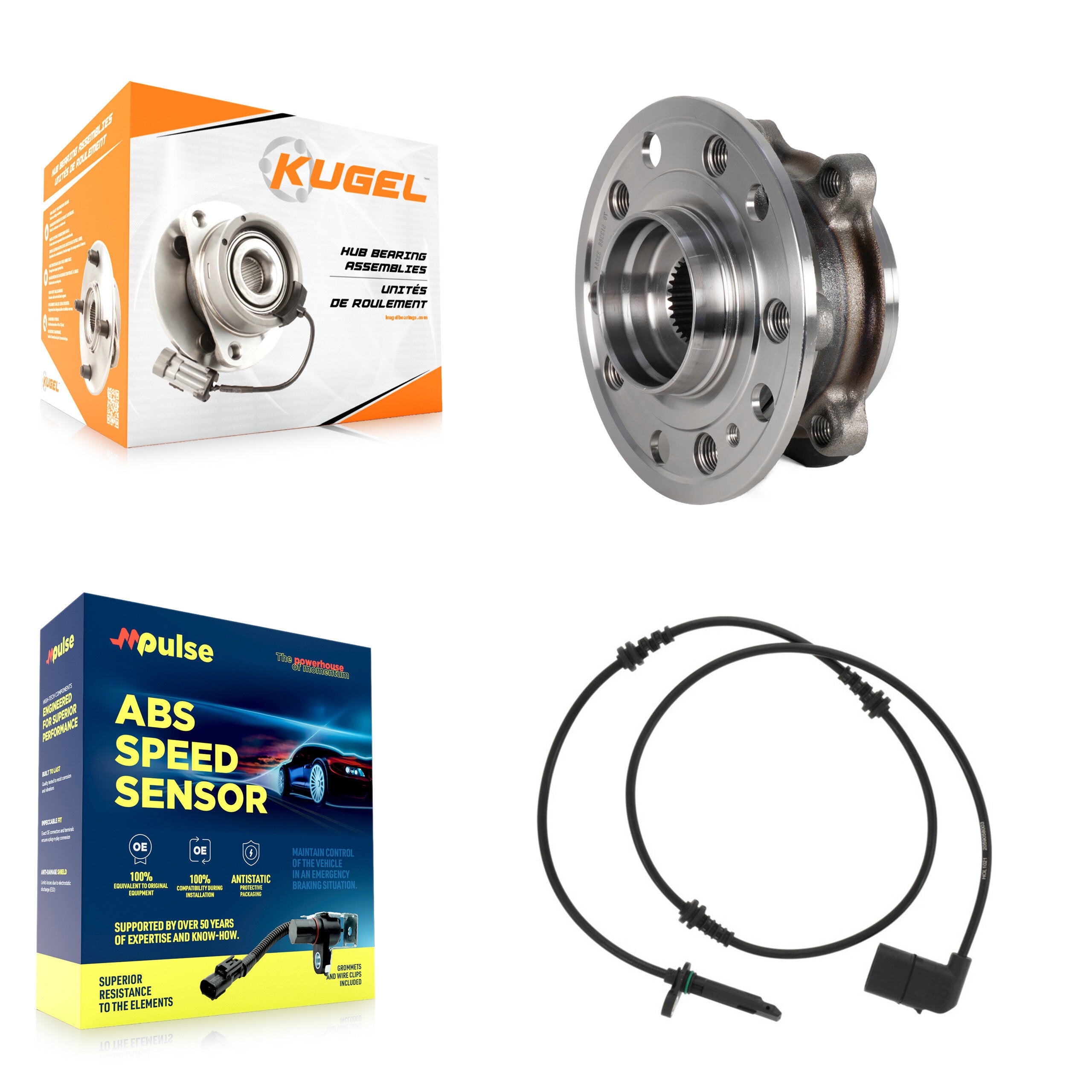 Kugel K7S-102270 Wheel Bearing and Hub Assembly for 2015-2019 Mercedes-Benz C300 - Front product image