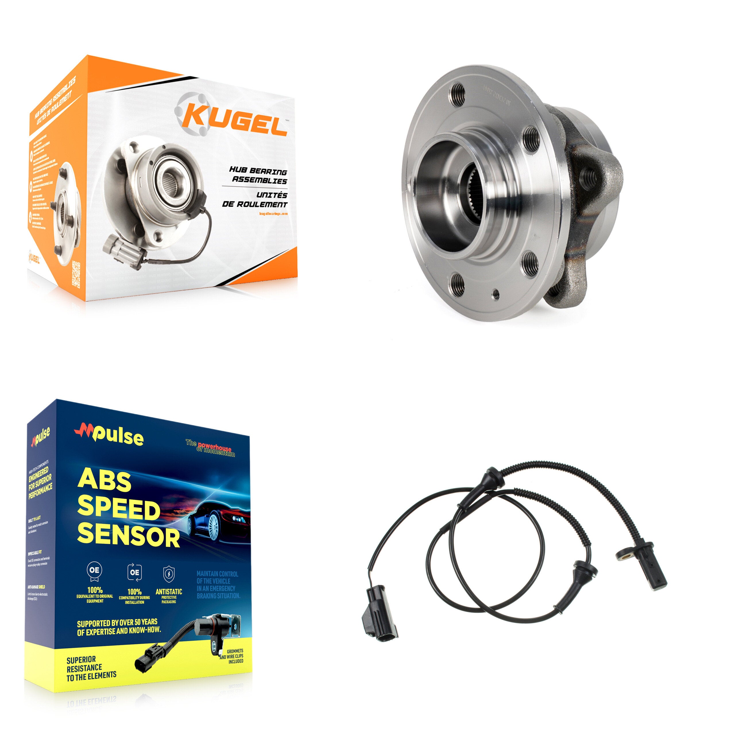 Kugel K7S-102276 Wheel Bearing and Hub Assembly for 2008-2014 Volvo XC90 - Front product image