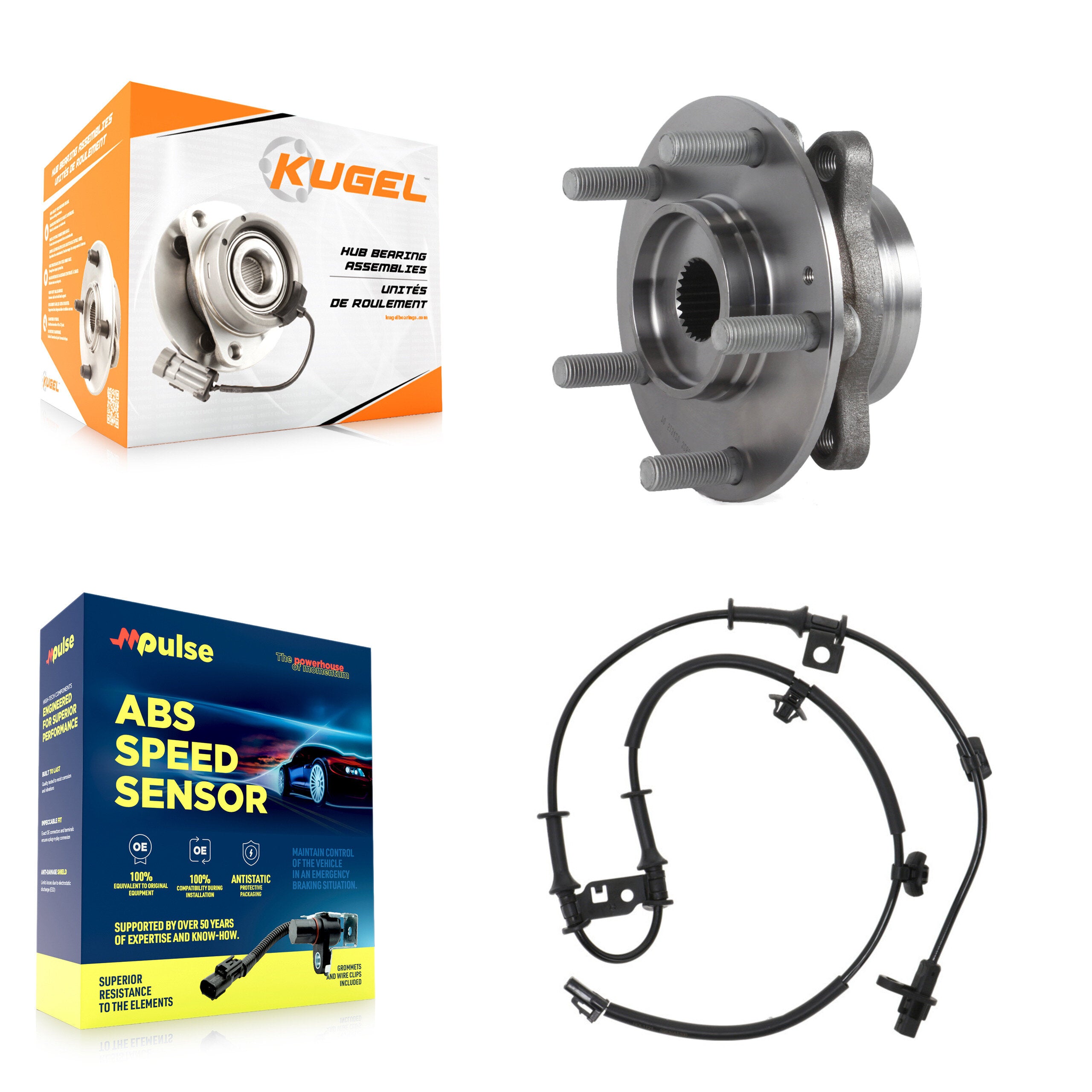Kugel K7S-102282 Wheel Bearing and Hub Assembly for 2017 Hyundai Elantra GT - Front product image