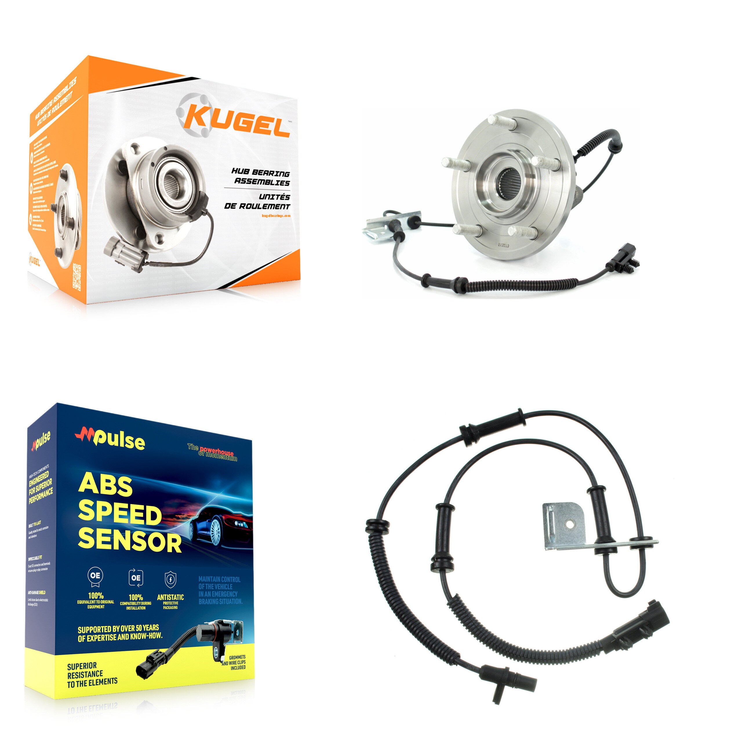 Kugel K7S-102284 Wheel Bearing and Hub Assembly for 2008-2010 Chrysler Town & Country - Front product image