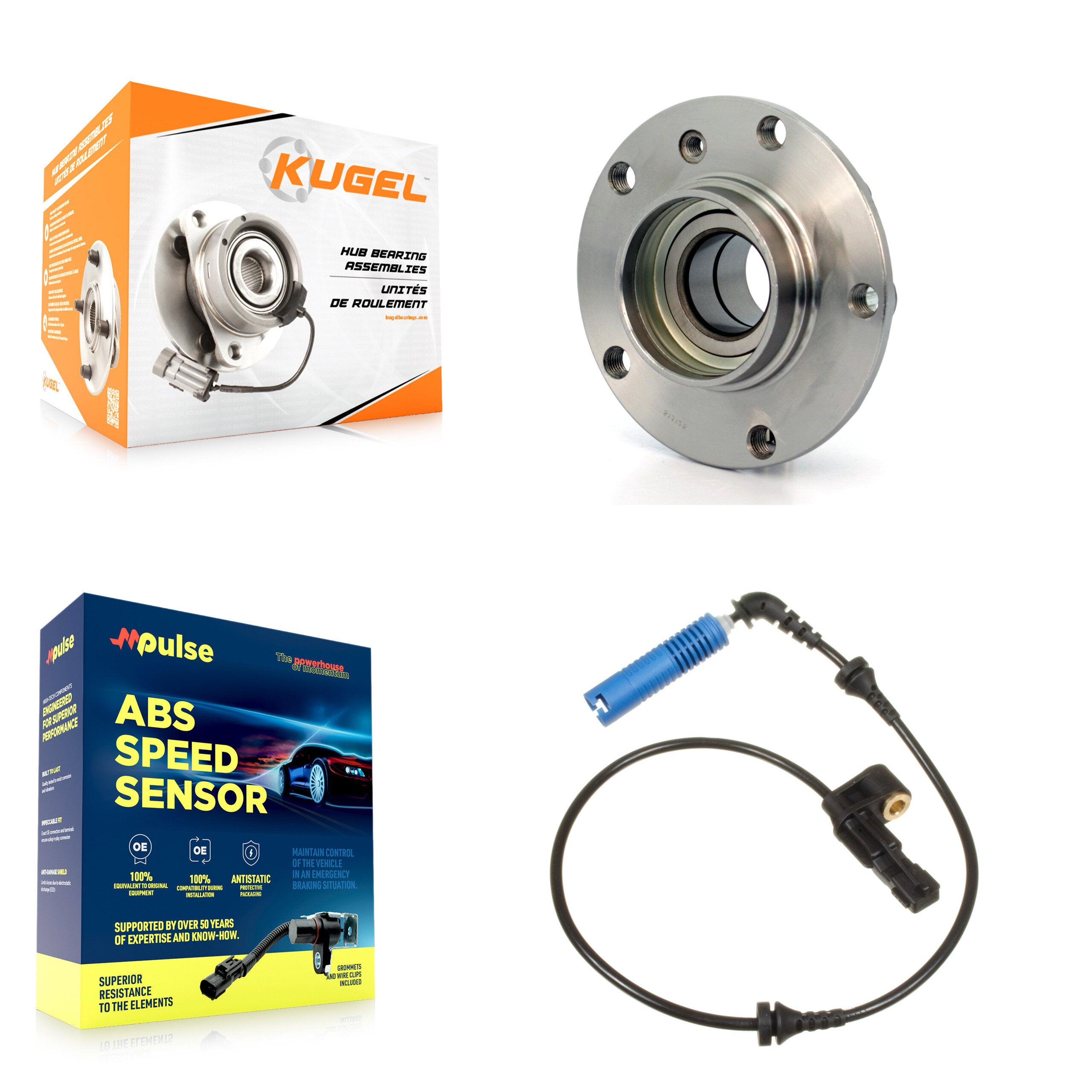 Kugel K7S-102311 Wheel Bearing and Hub Assembly for 2005 BMW 320i - Front product image