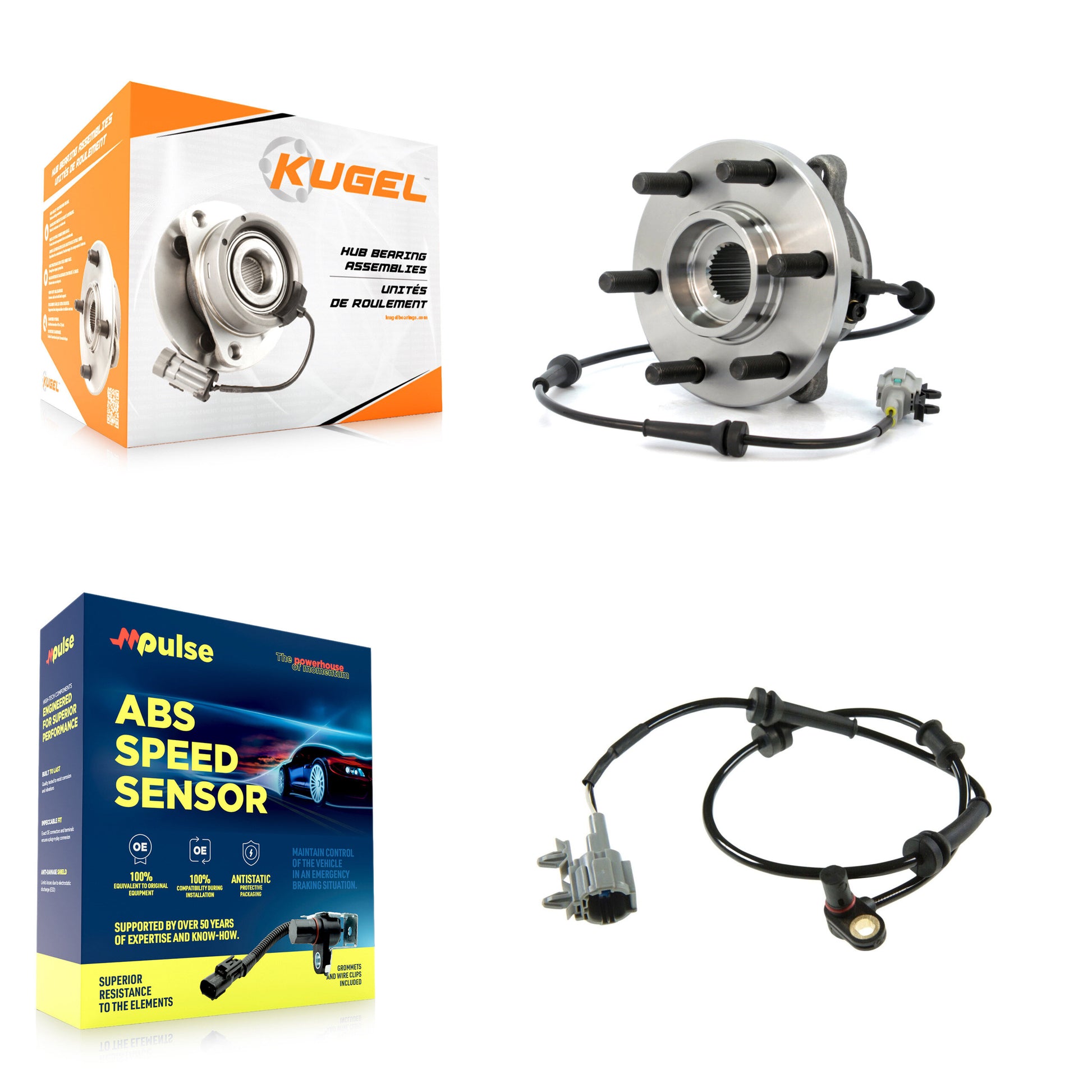 Kugel K7S-102578 Wheel Bearing and Hub Assembly for 2009-2018 Nissan Frontier, Suzuki Equator product image