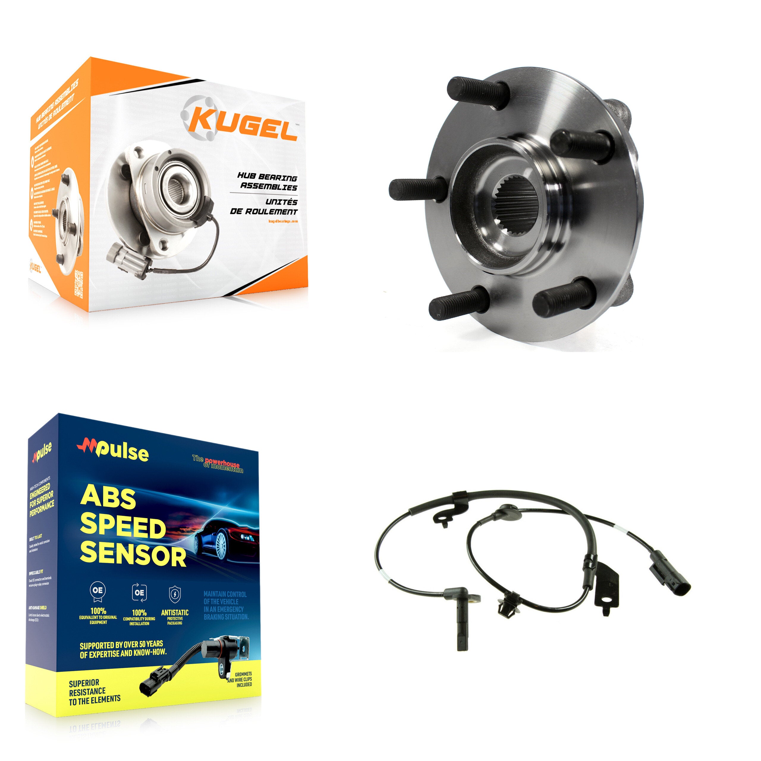 Kugel K7S-102596 Wheel Bearing and Hub Assembly for 2009-2015 Mitsubishi Lancer - Front product image