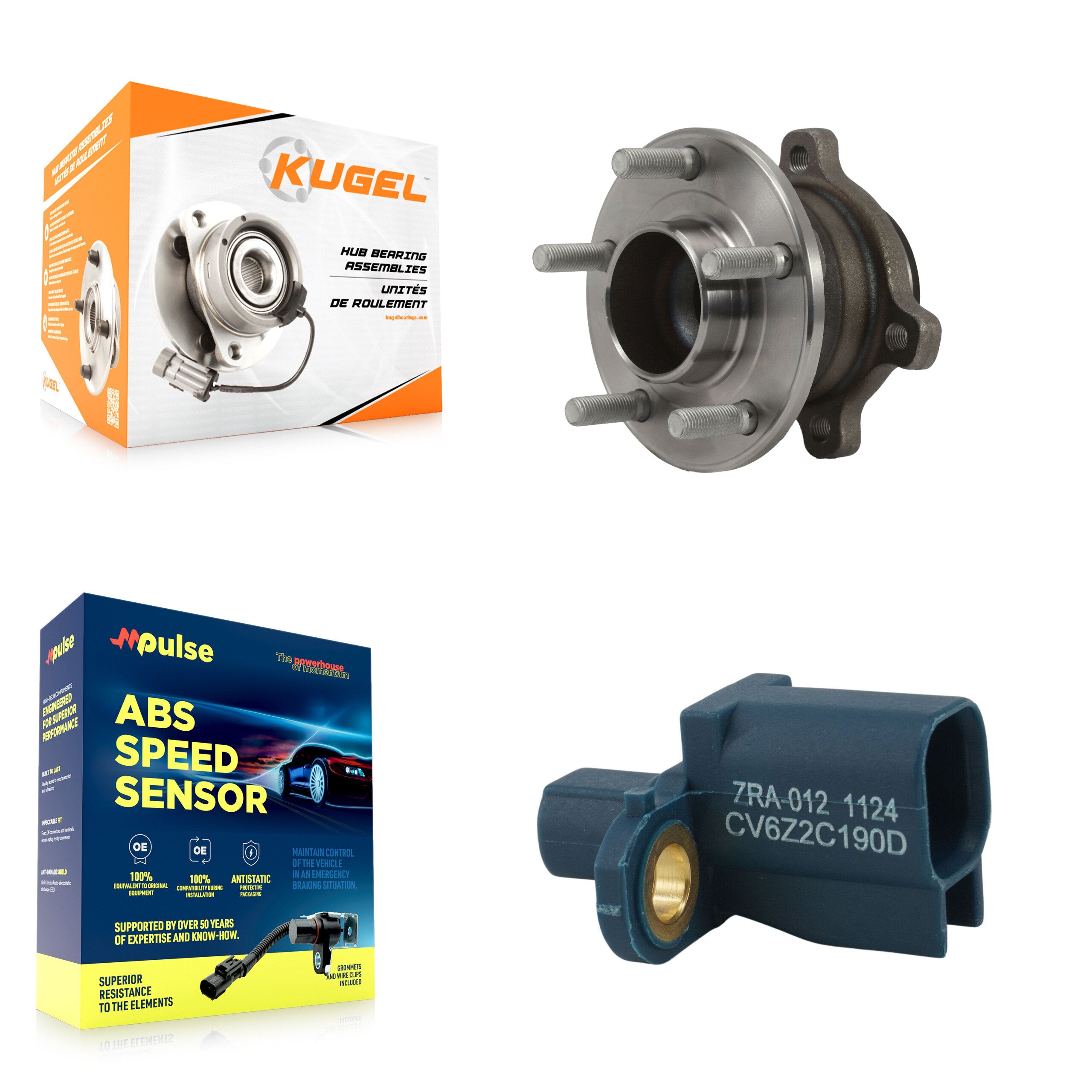 Kugel K7S-103029 Wheel Bearing and Hub Assembly for 2014-2018 Ford Transit Connect - Rear product image