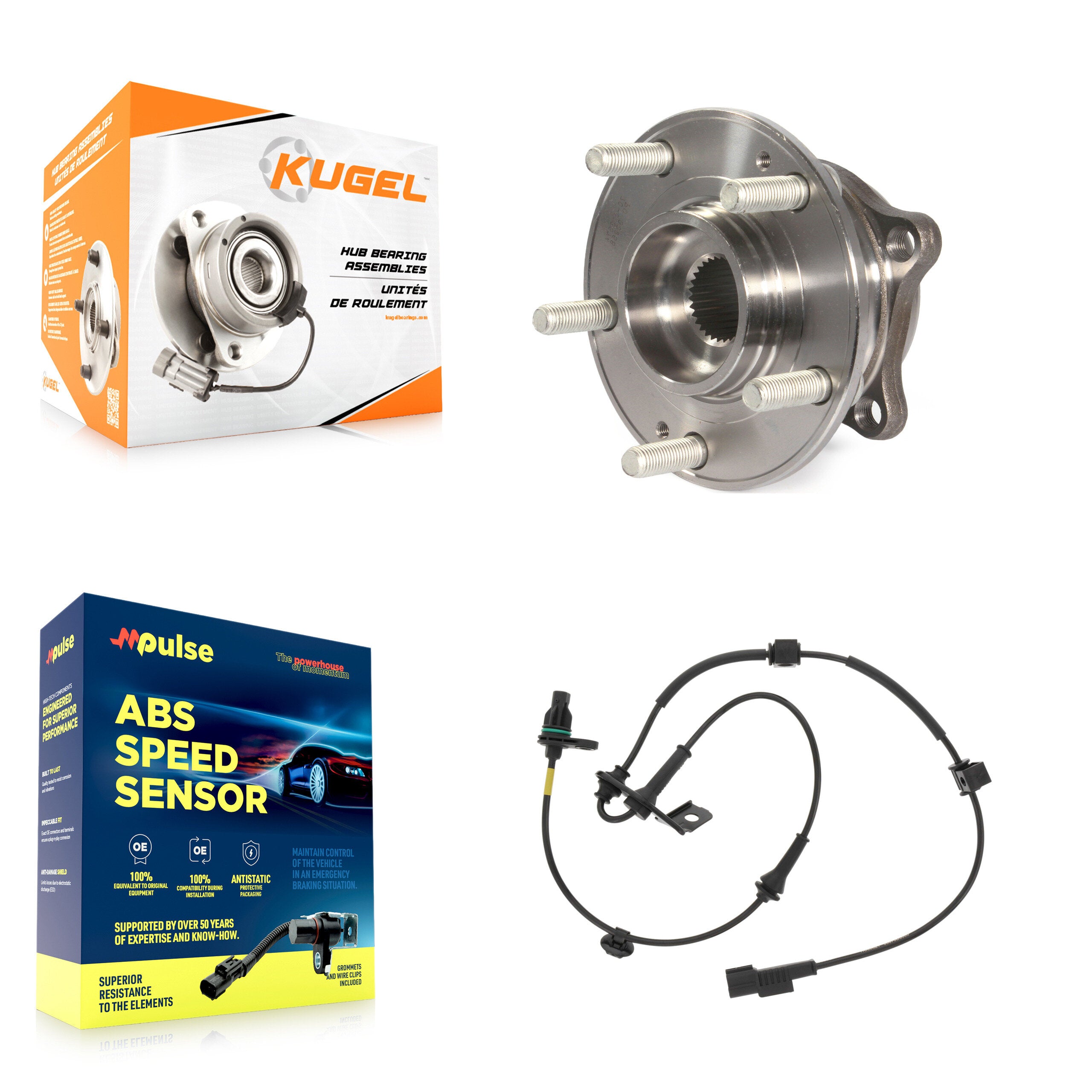 Kugel K7S-103122 Wheel Bearing and Hub Assembly for 2016-2022 Kia Sportage, Hyundai Tucson - Front product image