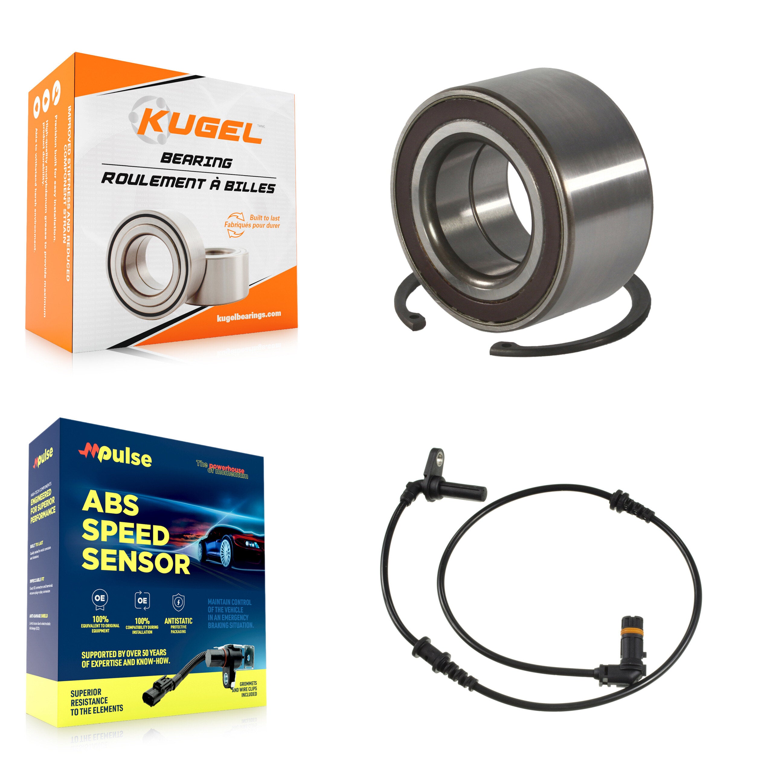 Kugel K7S-103187 Wheel Bearing for 2014-2017 Mercedes-Benz CLS400, Mercedes-Benz E400, Mercedes-Benz E350 - Front product image