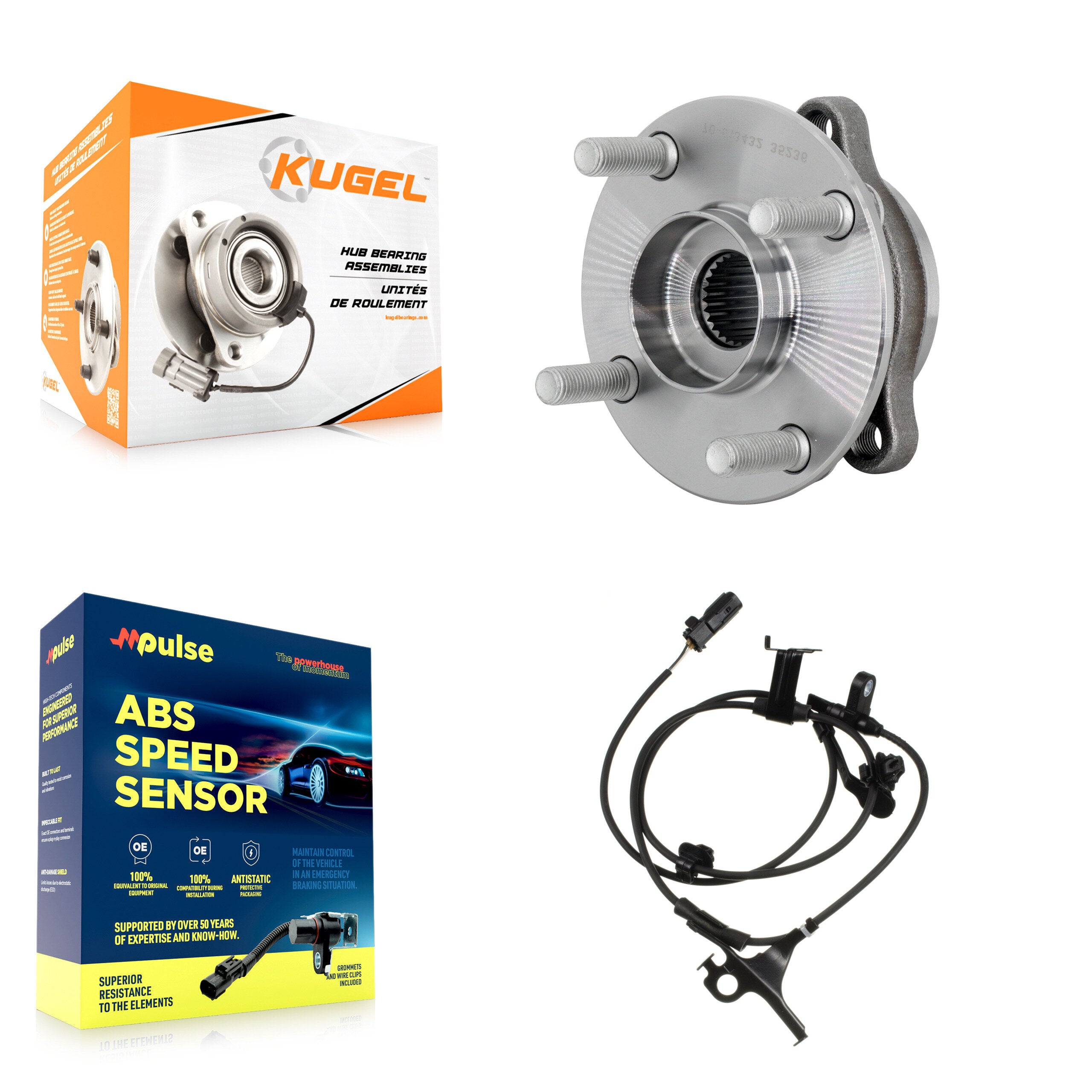 Kugel K7S-103237 Wheel Bearing and Hub Assembly for 2019 Toyota Yaris - Front product image