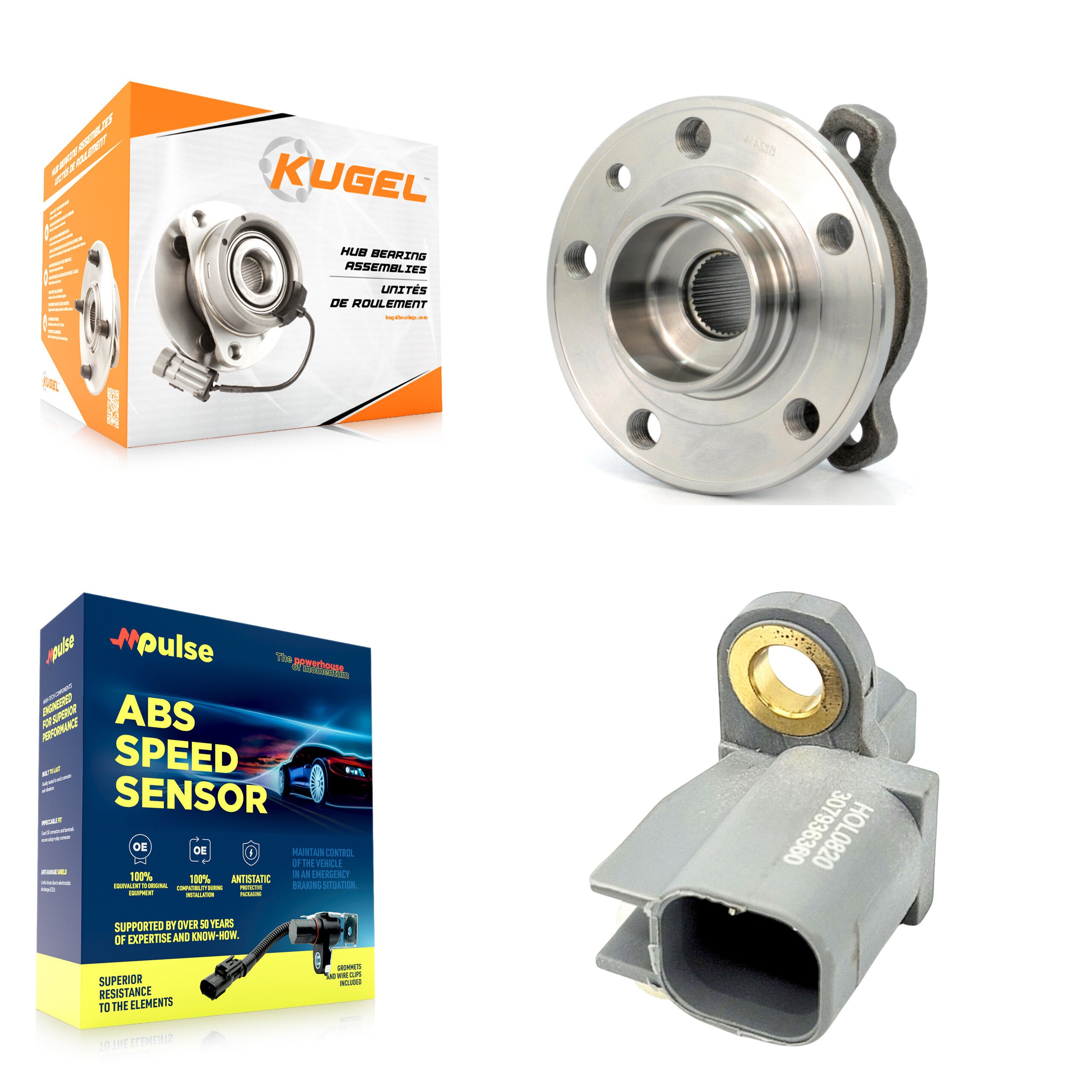 Kugel K7S-103308 Wheel Bearing and Hub Assembly for 2015-2018 Volvo S60 Cross Country, Volvo V60 Cross Country - Rear product image