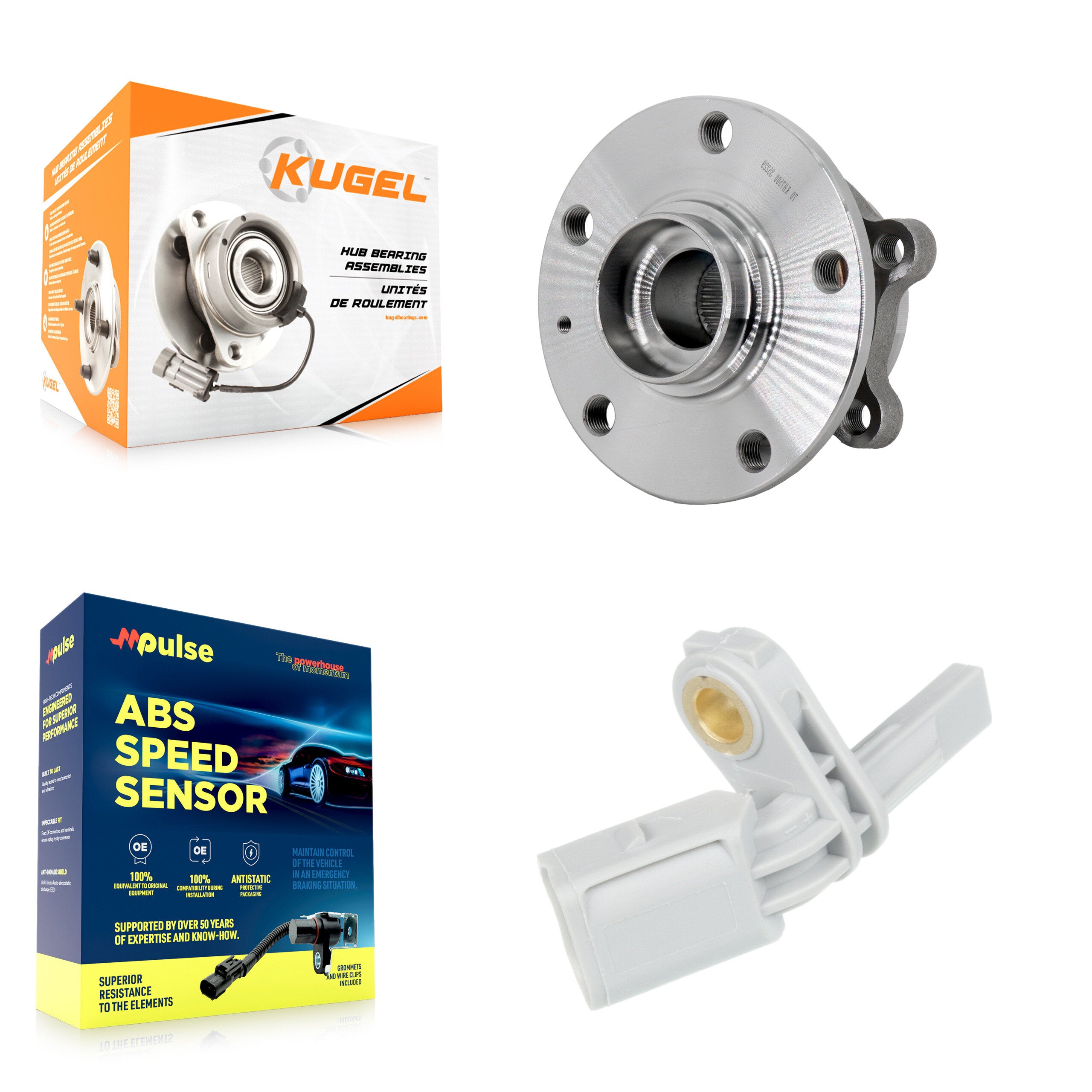 Kugel K7S-103400 Wheel Bearing and Hub Assembly for 2018-2021 Volkswagen Atlas, Volkswagen Atlas Cross Sport - Rear product image