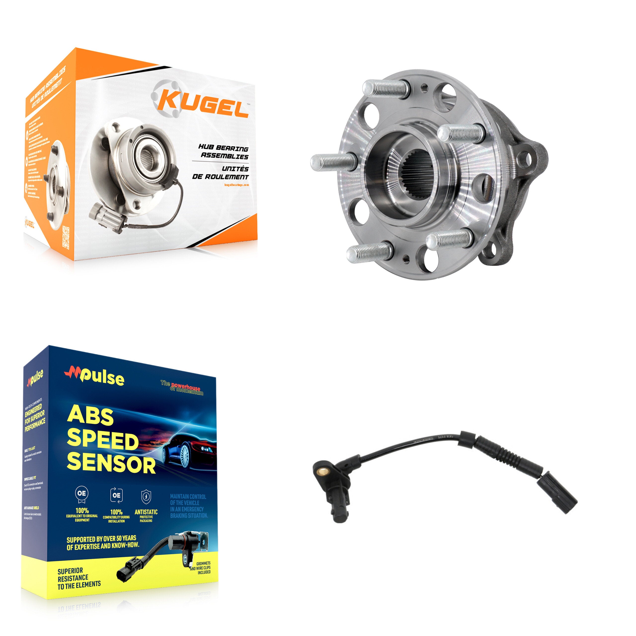 Kugel K7S-103407 Wheel Bearing and Hub Assembly for 2015-2016 Hyundai Genesis - Rear product image