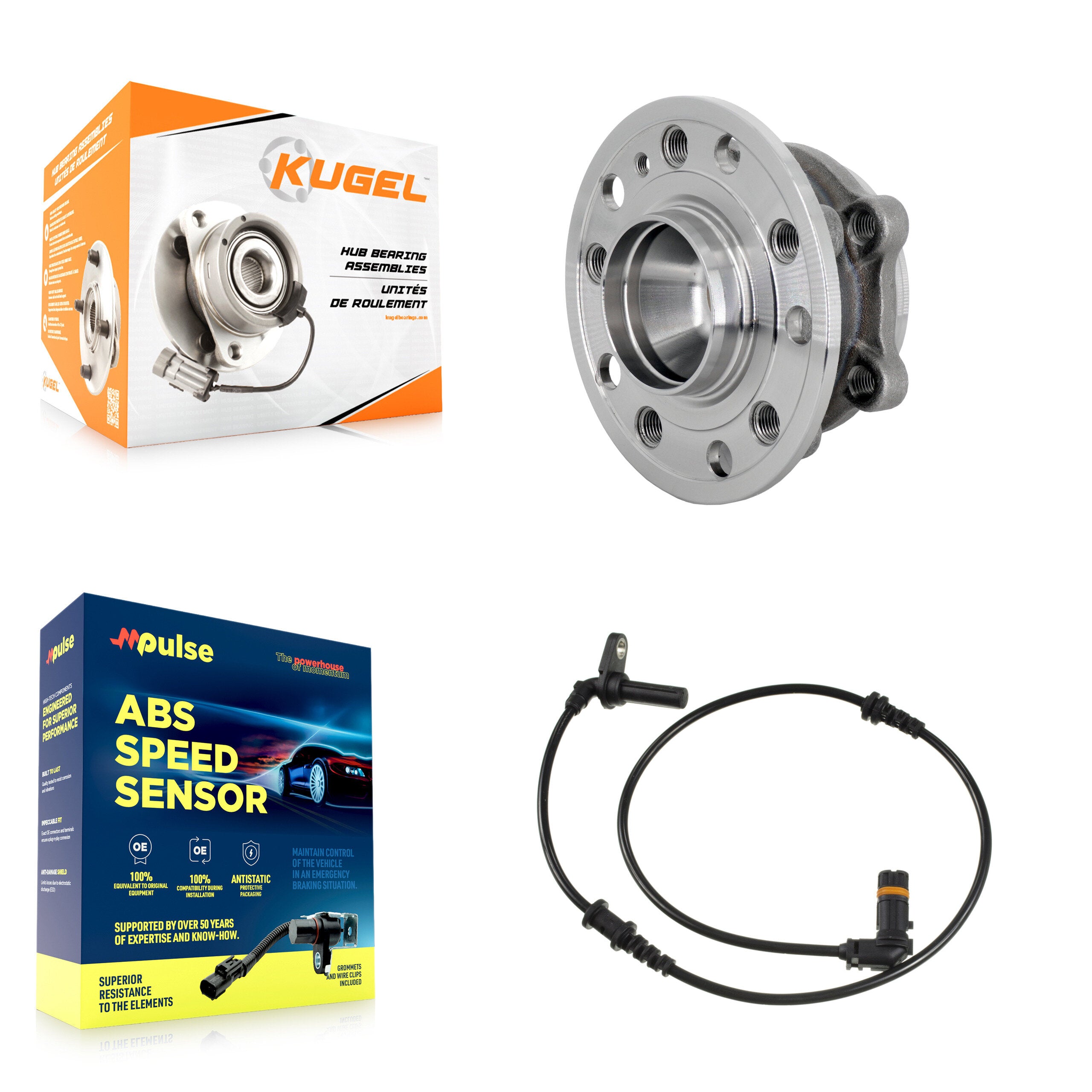 Kugel K7S-103462 Wheel Bearing and Hub Assembly for 2019-2020 Mercedes-Benz CLS450 - Front product image