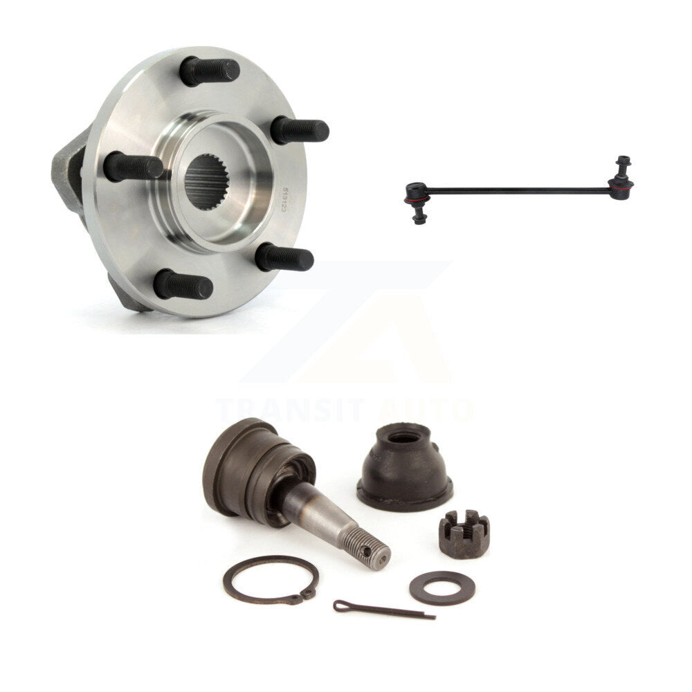Transit Auto K7T-102055 Wheel Bearing and Hub Assembly for 2001-2007 Chrysler Town & Country, Chrysler Voyager, Dodge Caravan & more - Front product image