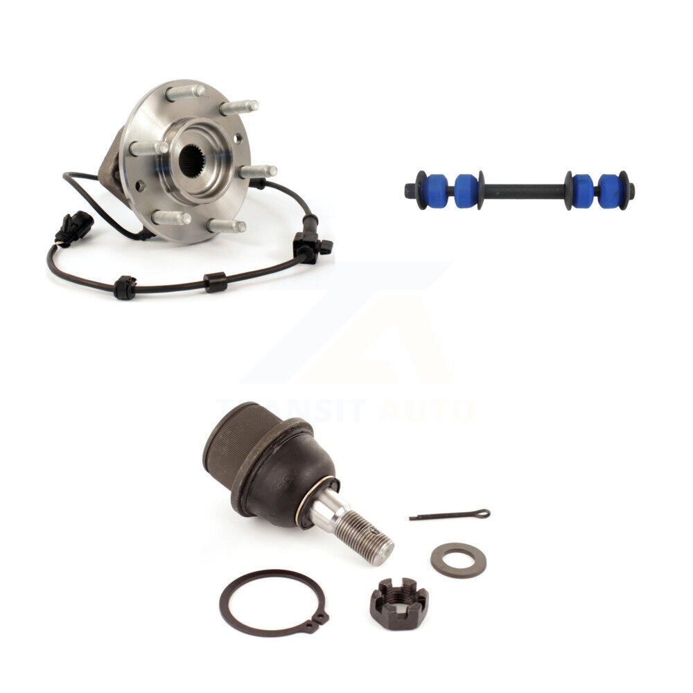 Transit Auto K7T-102081 Wheel Bearing and Hub Assembly for 2008-2009 Chevrolet Trailblazer, GMC Envoy, Saab 9-7x - Front product image