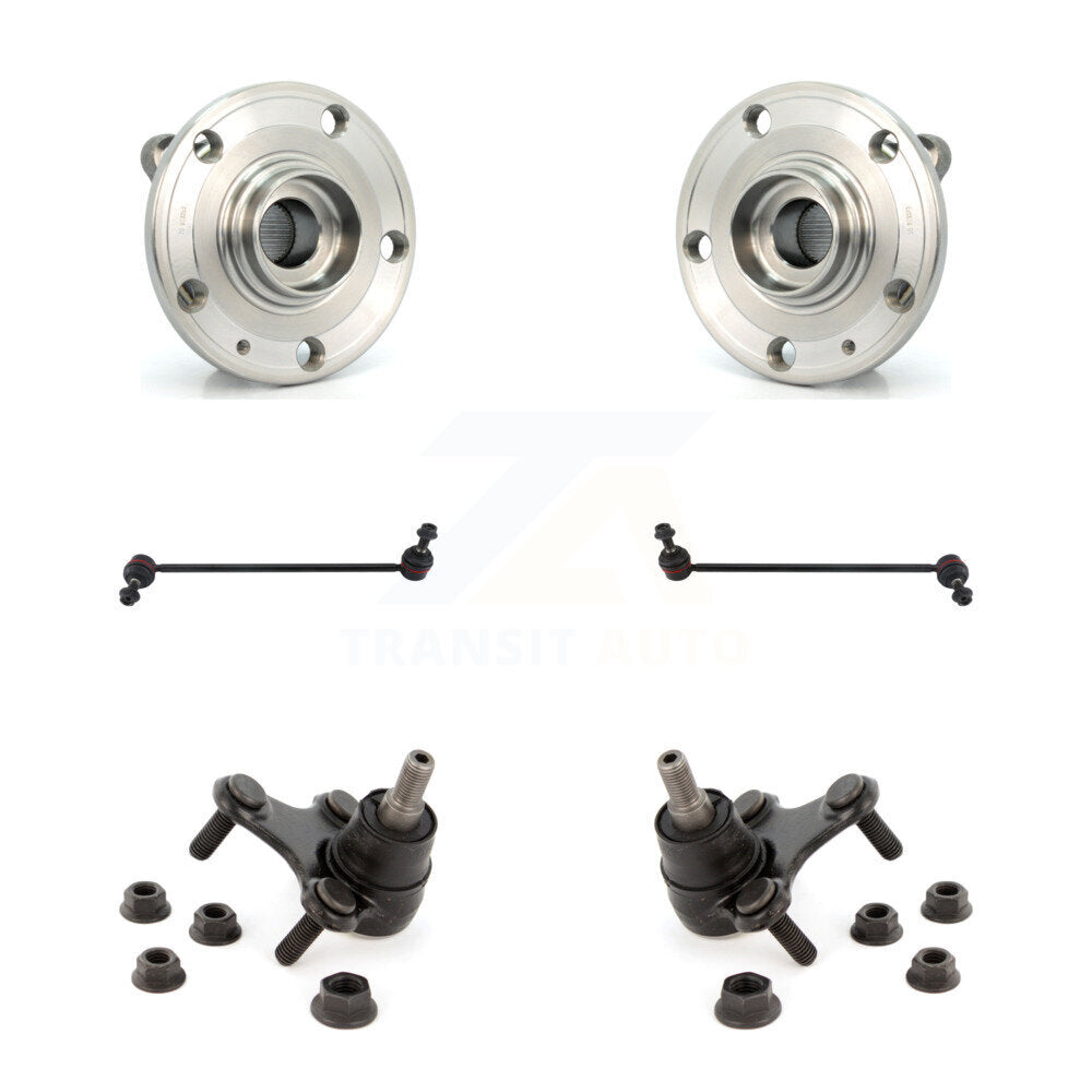 Transit Auto K7T-109504 Wheel Bearing and Hub Assembly for 2005-2022 Volkswagen Passat, Volkswagen Tiguan Limited, Audi Q3 & more - Front product image