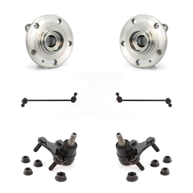 Transit Auto K7T-109504 Wheel Bearing and Hub Assembly for 2005-2022 Volkswagen Passat, Volkswagen Tiguan Limited, Audi Q3 & more - Front product image