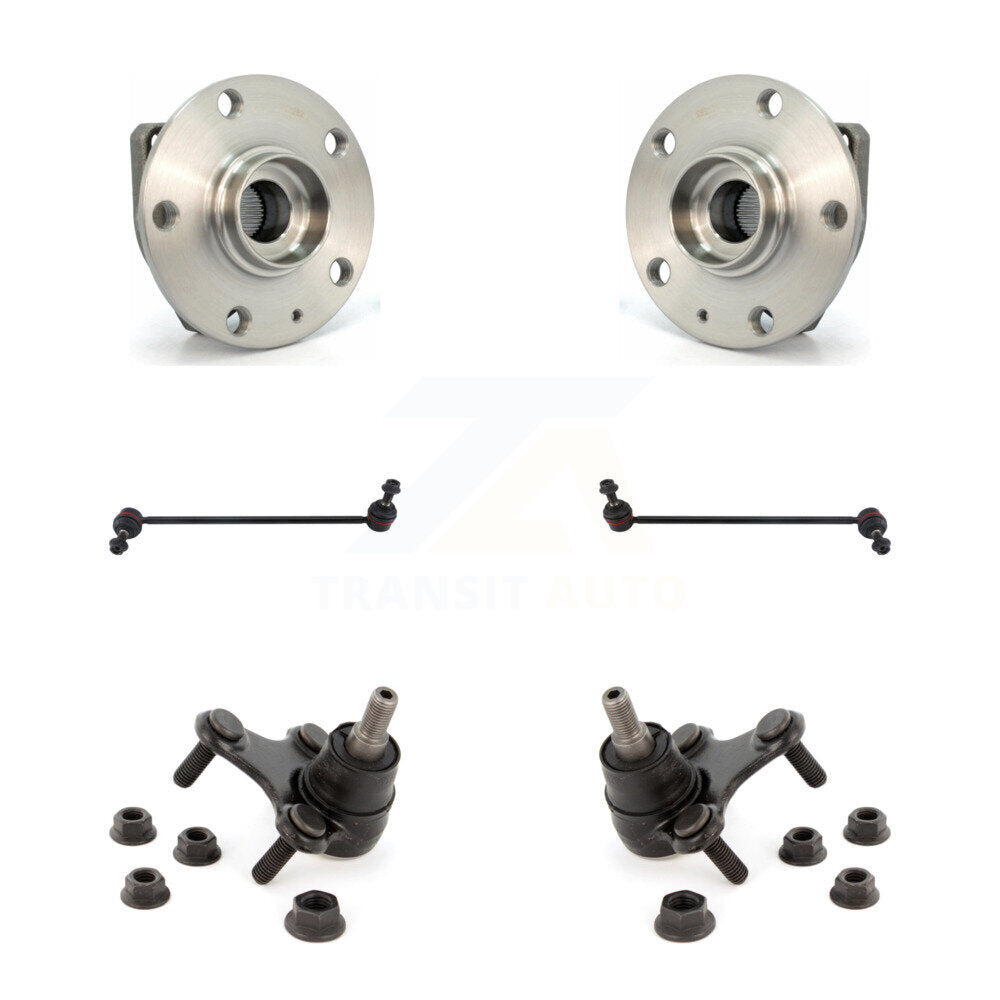 Transit Auto K7T-109505 Wheel Bearing and Hub Assembly for 2006-2019 Volkswagen e-Golf, Volkswagen Golf, Volkswagen R32 & more - Front product image