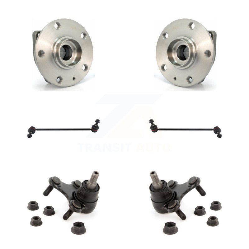 Transit Auto K7T-109505 Wheel Bearing and Hub Assembly for 2006-2019 Volkswagen e-Golf, Volkswagen Golf, Volkswagen R32 & more - Front product image
