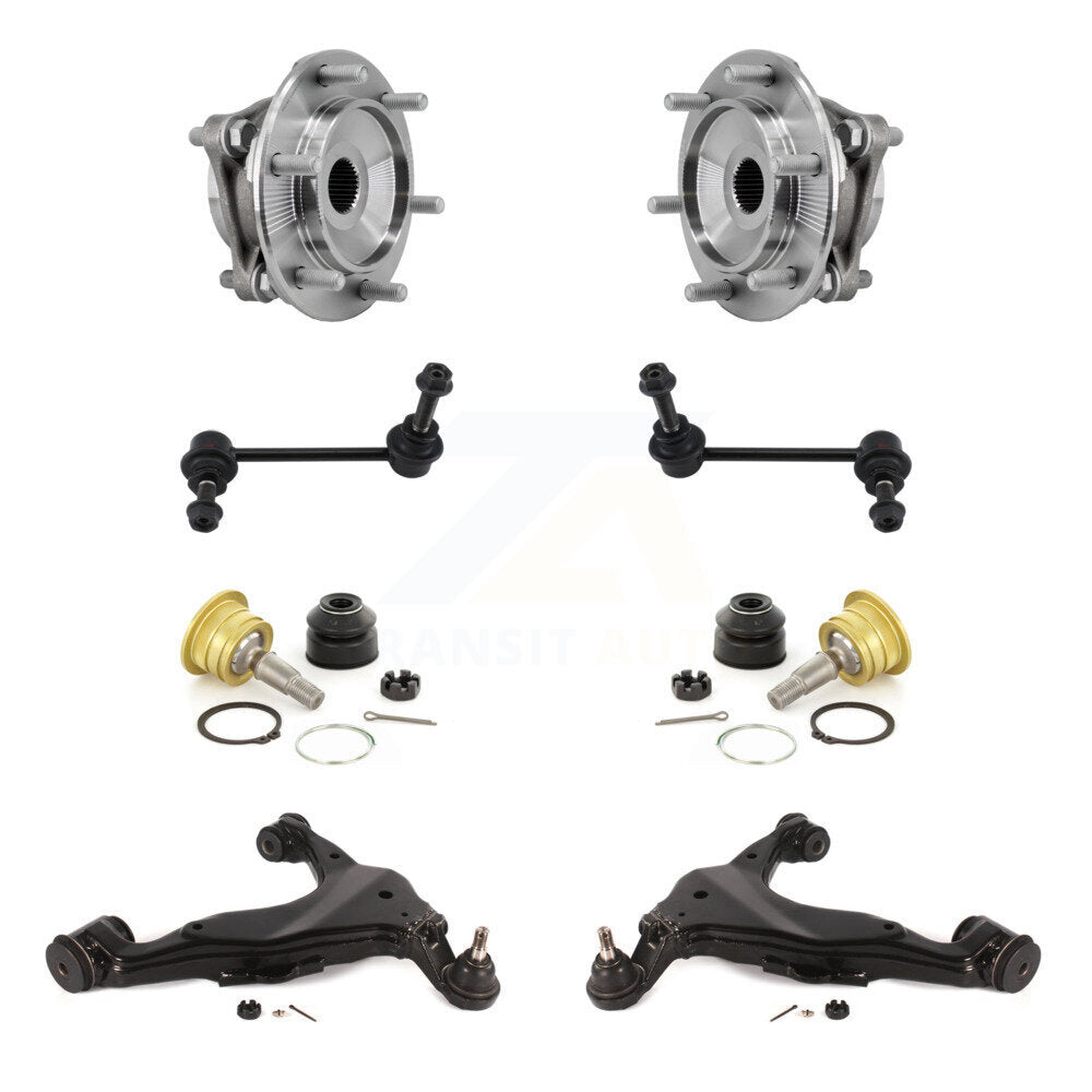 Transit Auto K7T-110264 Wheel Bearing and Hub Assembly for 2003-2009 Toyota FJ Cruiser, Lexus GX470, Toyota 4Runner - Front product image