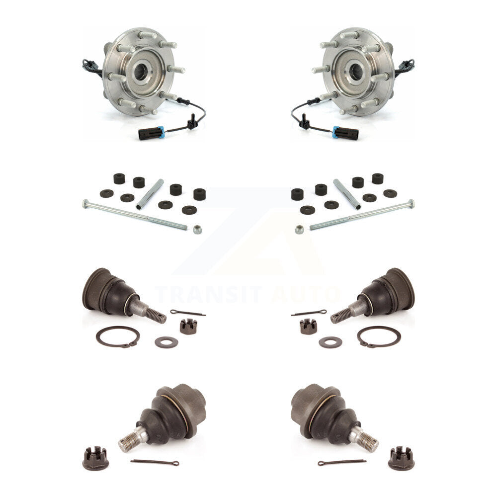 Transit Auto K7T-110652 Wheel Bearing and Hub Assembly for 2007-2010 Chevrolet Silverado 3500 HD, GMC Sierra 3500 HD - Front product image