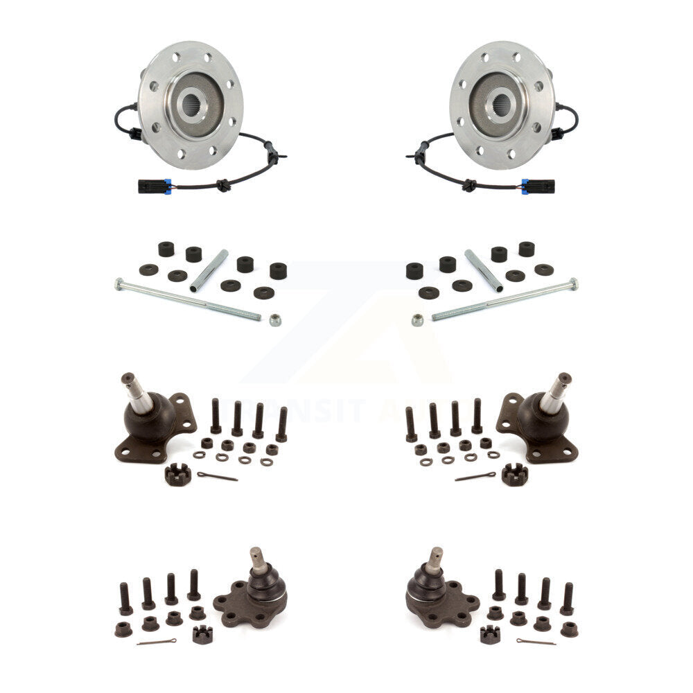 Transit Auto K7T-110689 Wheel Bearing and Hub Assembly for 1989-1995 Chevrolet K3500, GMC K3500, Chevrolet K2500 Suburban & more - Front product image