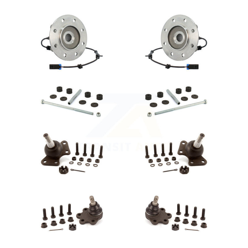 Transit Auto K7T-110689 Wheel Bearing and Hub Assembly for 1989-1995 Chevrolet K3500, GMC K3500, Chevrolet K2500 Suburban & more - Front product image