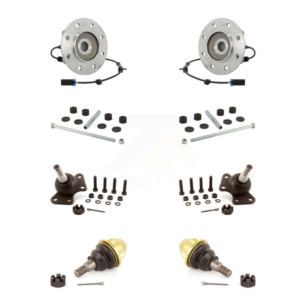 Transit Auto K7T-110691 Wheel Bearing and Hub Assembly for 1995-2000 Chevrolet K3500, GMC K3500 - Front product image