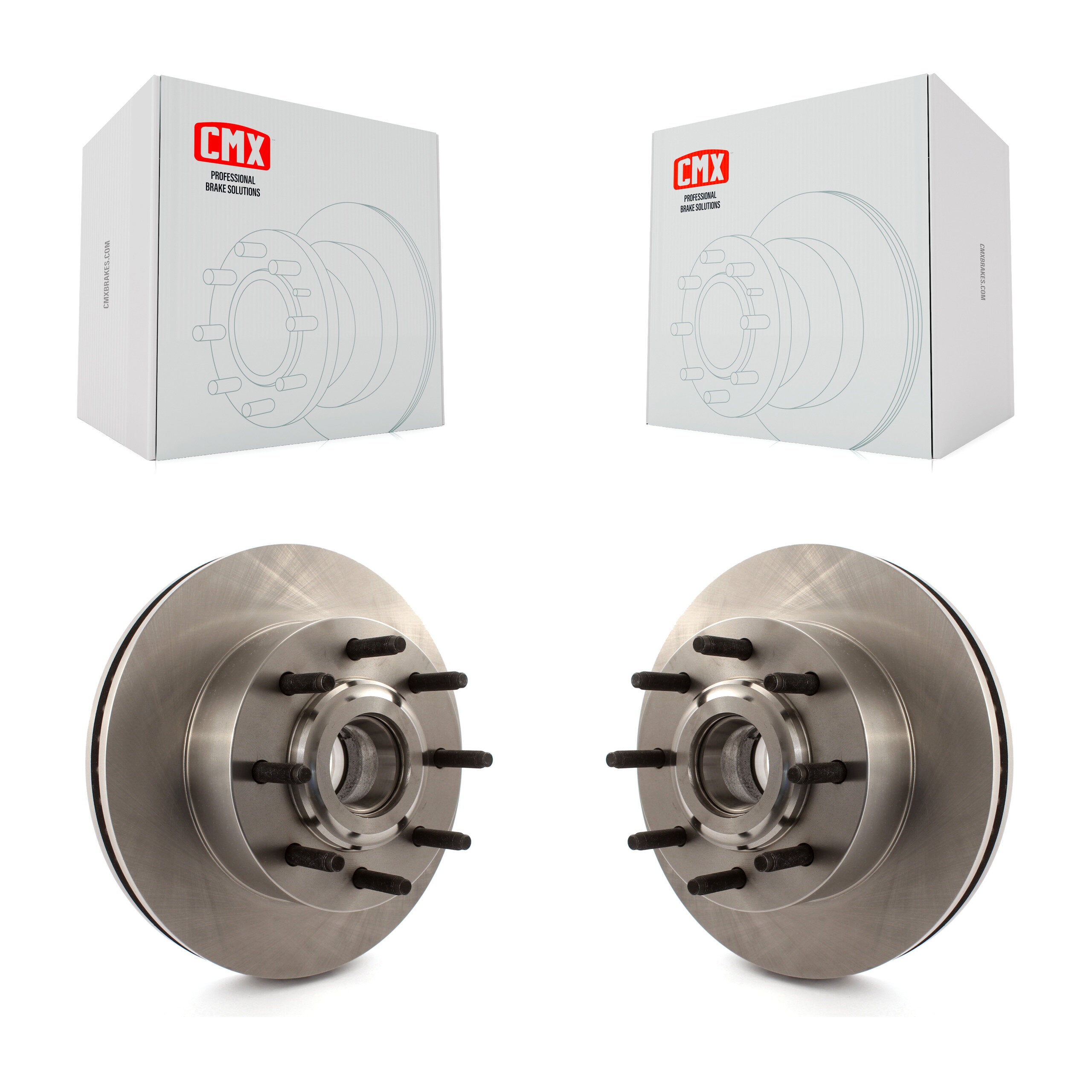 CMX K8-100043 Disc Brake Rotor and Hub Assembly for 2008-2013 Ford F-250 Super Duty, Ford F-350 Super Duty - Front product image