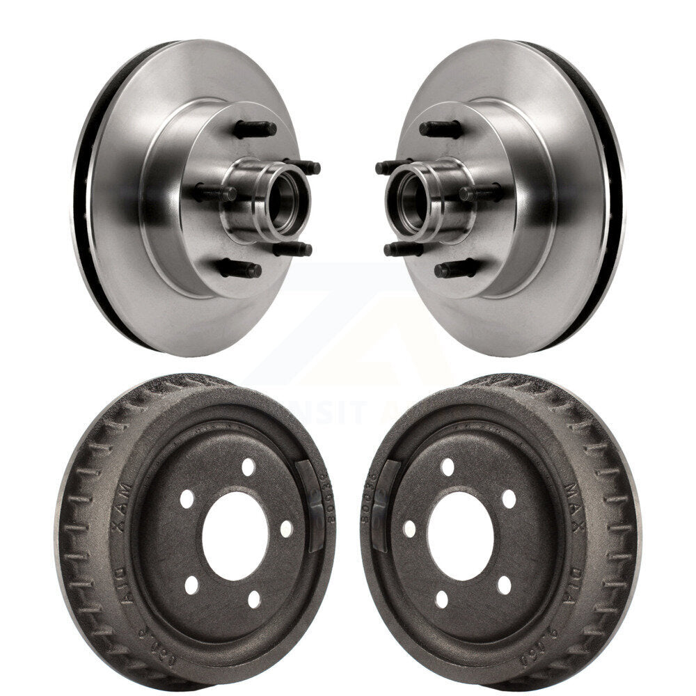 CMX K8-102195 Disc Brake Rotor and Hub Assembly for 1998-2001 Ford Ranger, Mazda B2500, Mazda B3000 & more - Front and Rear product image