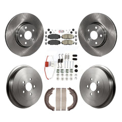 Transit Auto K8A-100343 Disc Brake Kit for 2009-2019 Toyota Corolla - Front and Rear product image