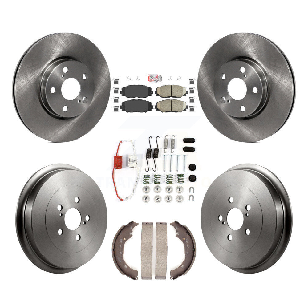 Transit Auto K8A-100344 Disc Brake Kit for 2009-2019 Toyota Corolla - Front and Rear product image