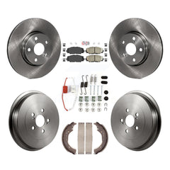 Transit Auto K8A-100344 Disc Brake Kit for 2009-2019 Toyota Corolla - Front and Rear product image