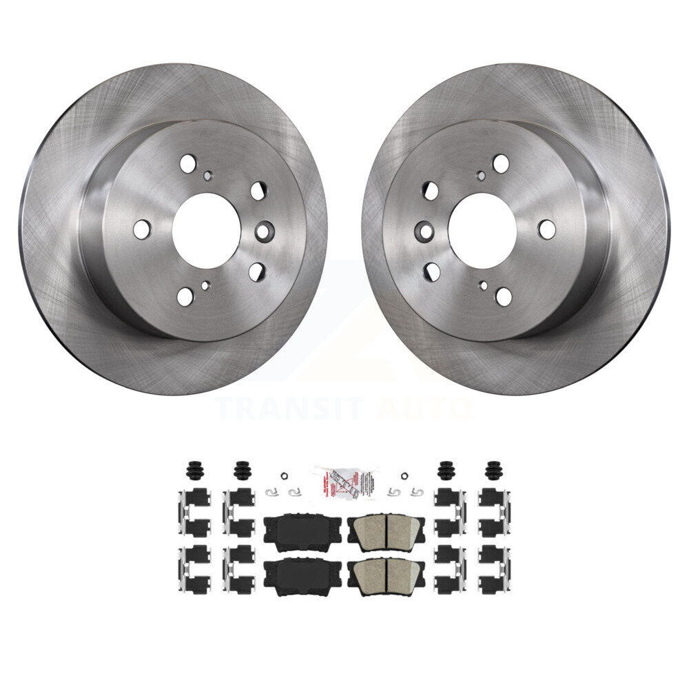 Transit Auto K8A-100773 Disc Brake Kit for 2012-2018 Lexus ES300h, Lexus ES350, Toyota Avalon & more - Rear product image