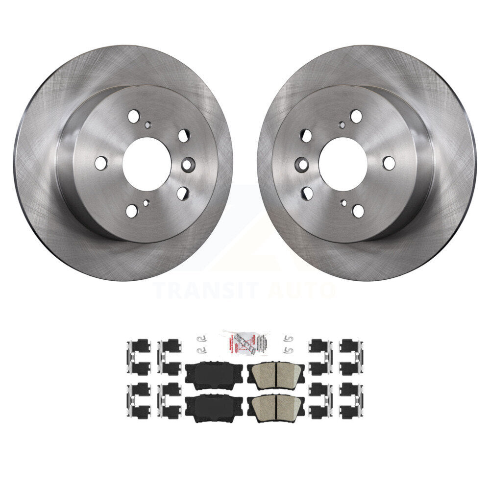 Transit Auto K8A-100774 Disc Brake Kit for 2012-2018 Lexus ES300h, Lexus ES350, Toyota Avalon & more - Rear product image