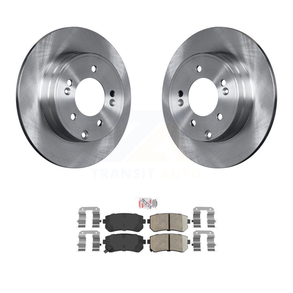 Transit Auto K8A-100981 Disc Brake Kit for 2014-2017 Hyundai Tucson, Hyundai Sonata, Kia Cadenza - Rear product image