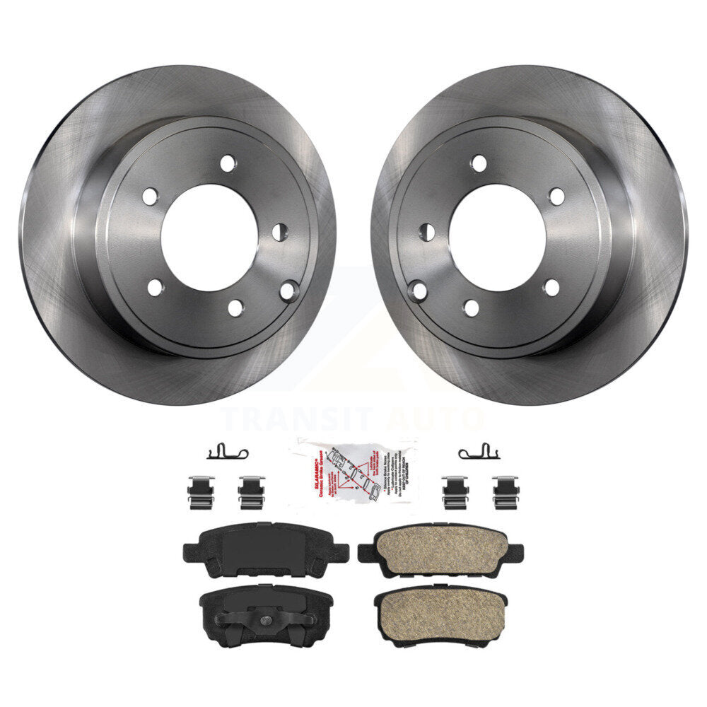 Transit Auto K8A-101051 Disc Brake Kit for 2007-2017 Mitsubishi Lancer, Chrysler 200, Dodge Caliber & more - Rear product image