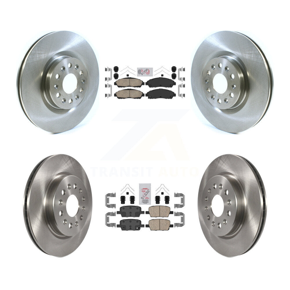 Transit Auto K8A-101414 Disc Brake Kit for 2017-2020 Cadillac XT6, Buick Enclave, Cadillac XT5 - Front and Rear product image