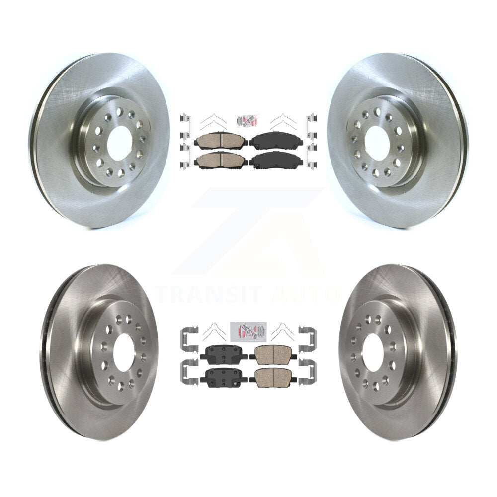 Transit Auto K8A-101417 Disc Brake Kit for 2017-2020 Cadillac XT6, Buick Enclave, Cadillac XT5 - Front and Rear product image
