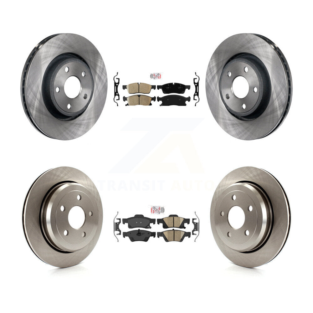 Transit Auto K8A-101867 Disc Brake Kit for 2022 Jeep Grand Cherokee WK - Front and Rear product image
