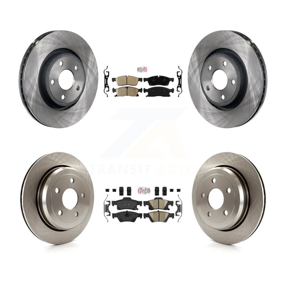 Transit Auto K8A-101868 Disc Brake Kit for 2022 Jeep Grand Cherokee WK - Front and Rear product image