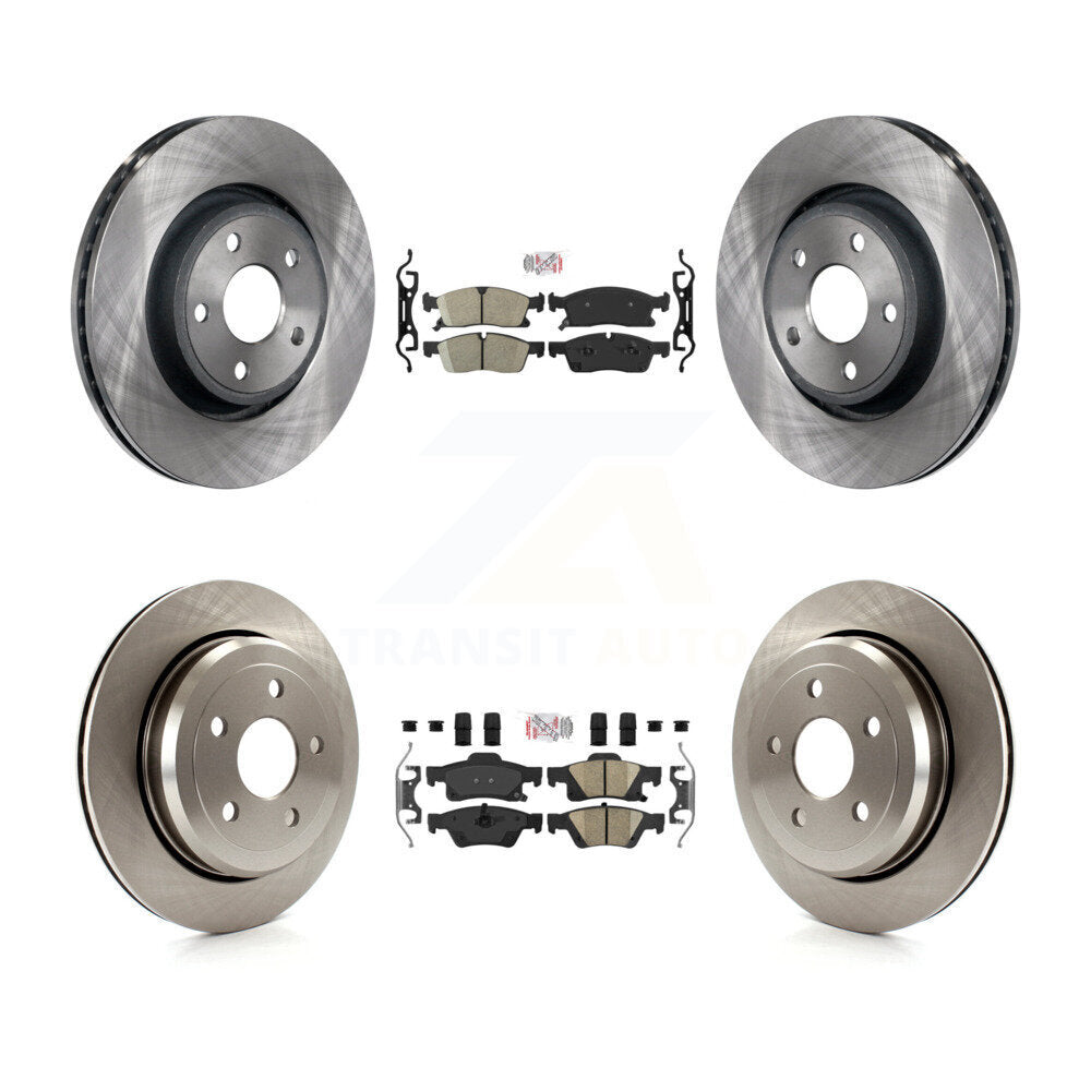 Transit Auto K8A-101870 Disc Brake Kit for 2022 Jeep Grand Cherokee WK - Front and Rear product image